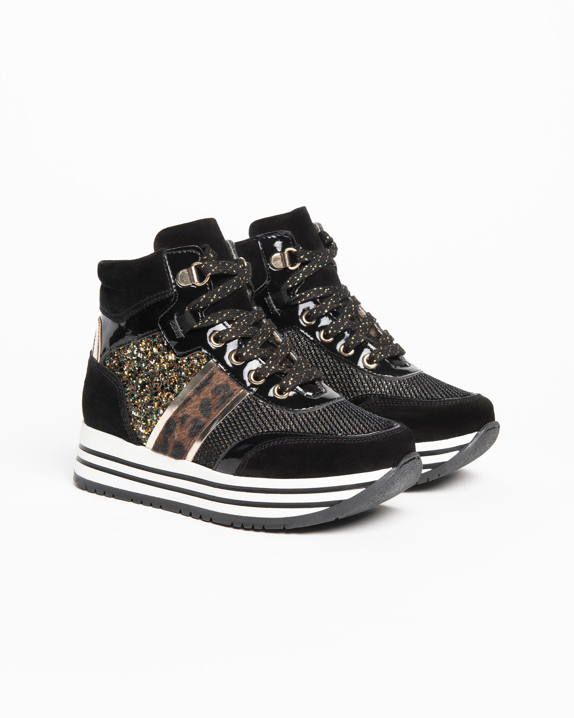 NeroGiardini Sneakers Teens Fille Cuir Velours Montante