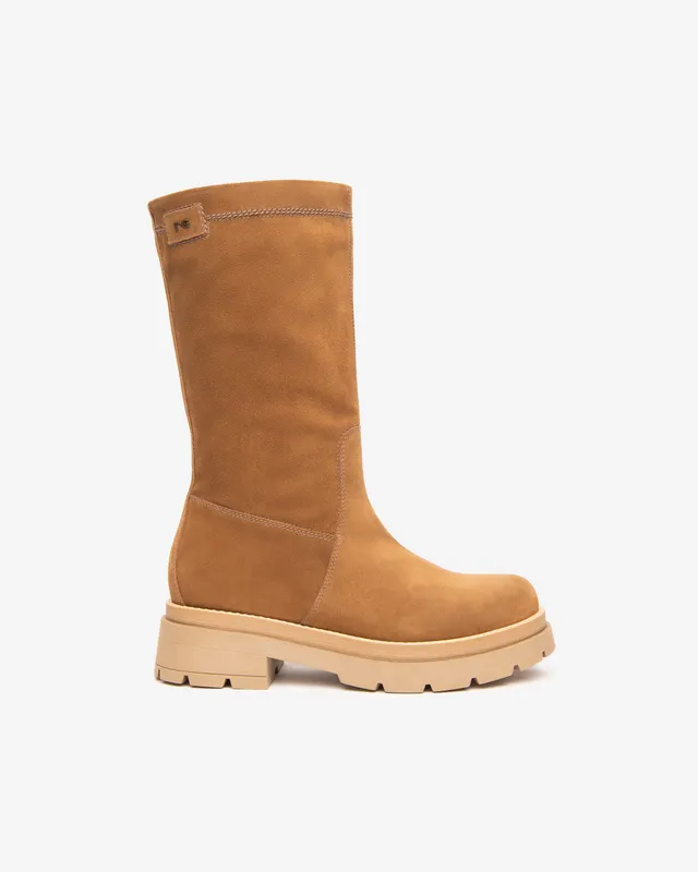 NeroGiardini Bottes Femme Cuir Combat Hiver