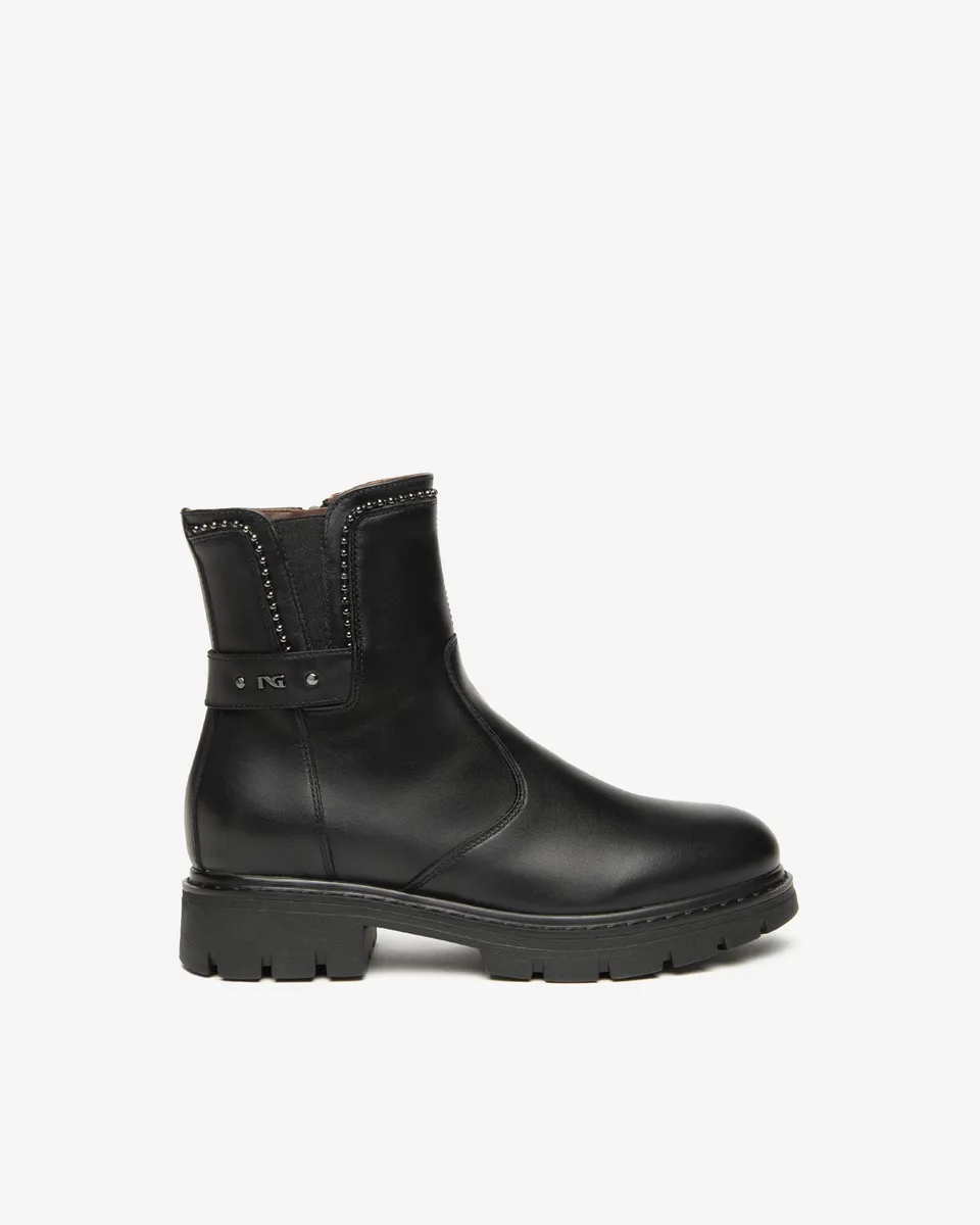 NeroGiardini Bottines Femme Cuir Confort Ville