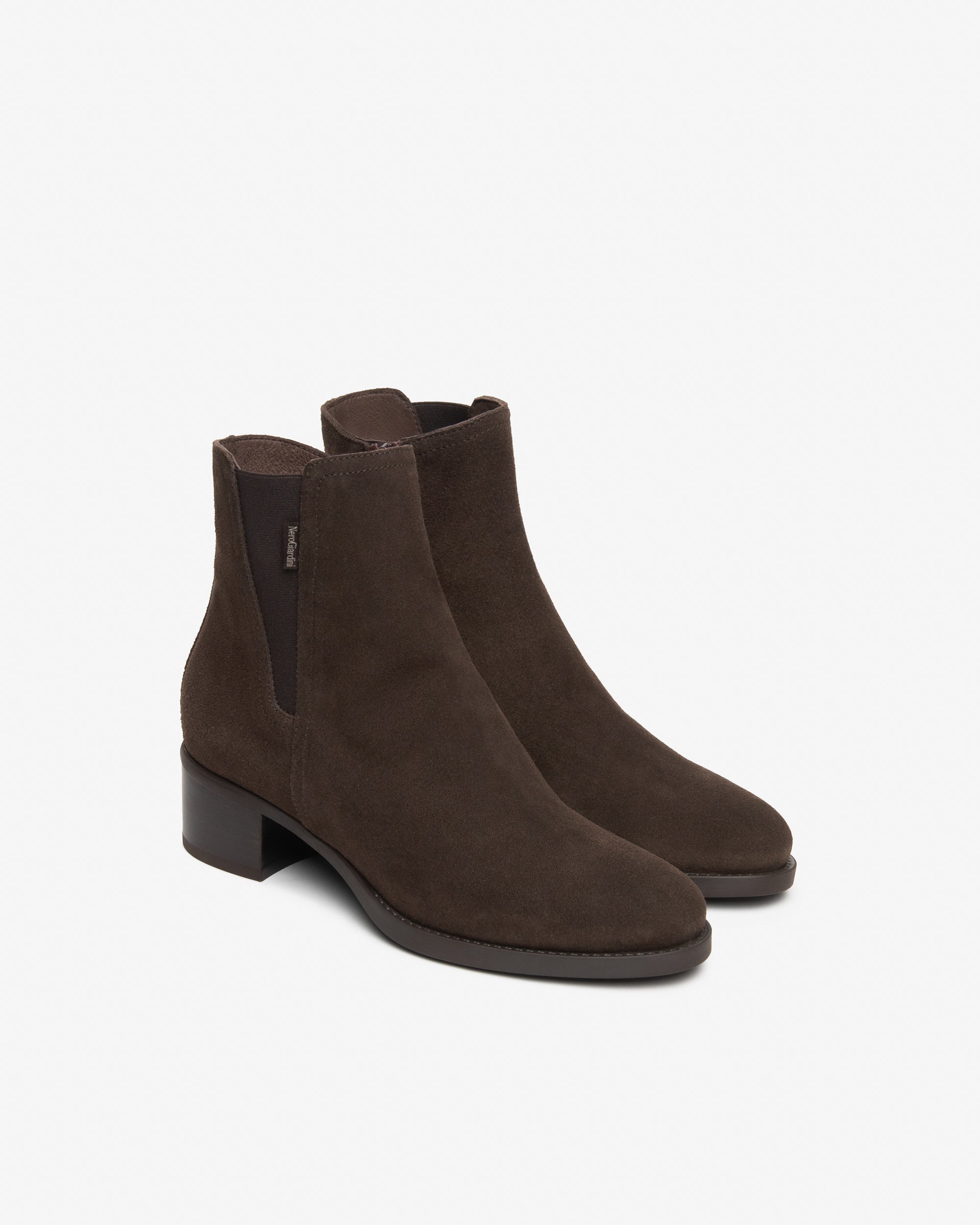 Nerogiardini Chelsea Femme Daim Talon 40 mm Zip
