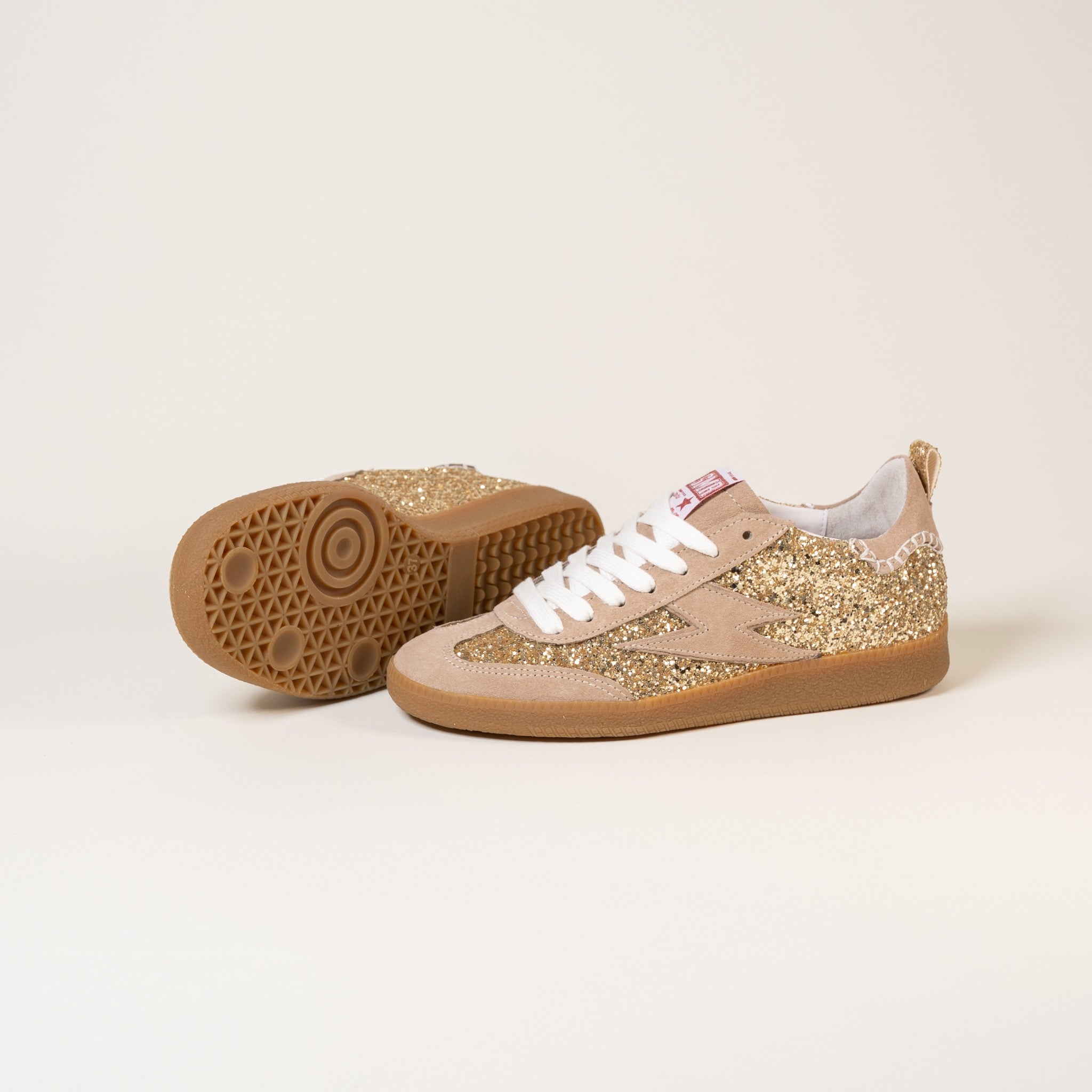 SMR Kayla E115 baskets glitter or beige 38