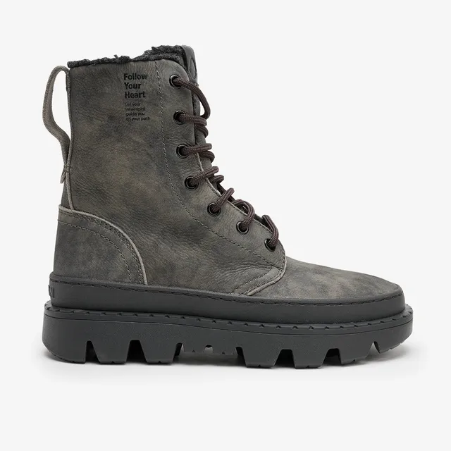 Satorisan Unalome Laces boots laine Khakies Black 36-41