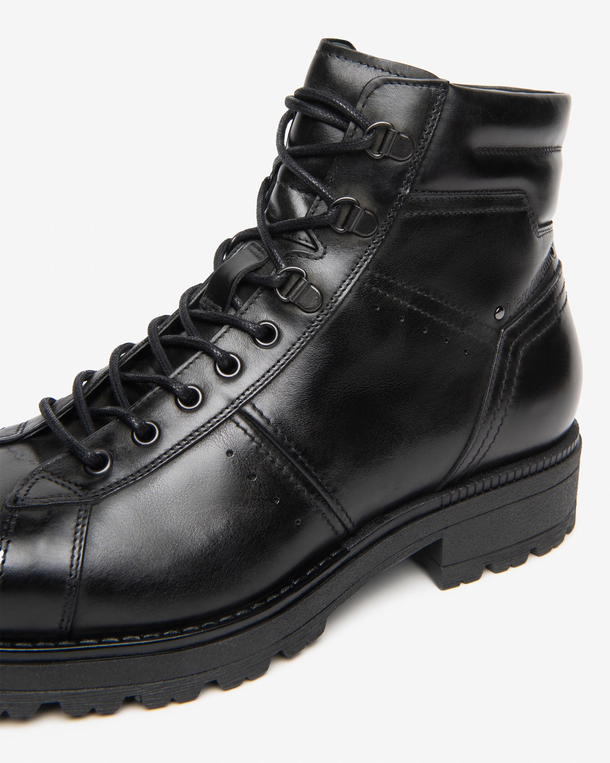 NeroGiardini Bottines Homme Cuir Lacets Caoutchouc