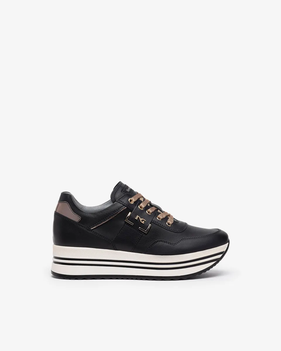 NeroGiardini Sneakers baskets cuir femme DryGo confort quotidien