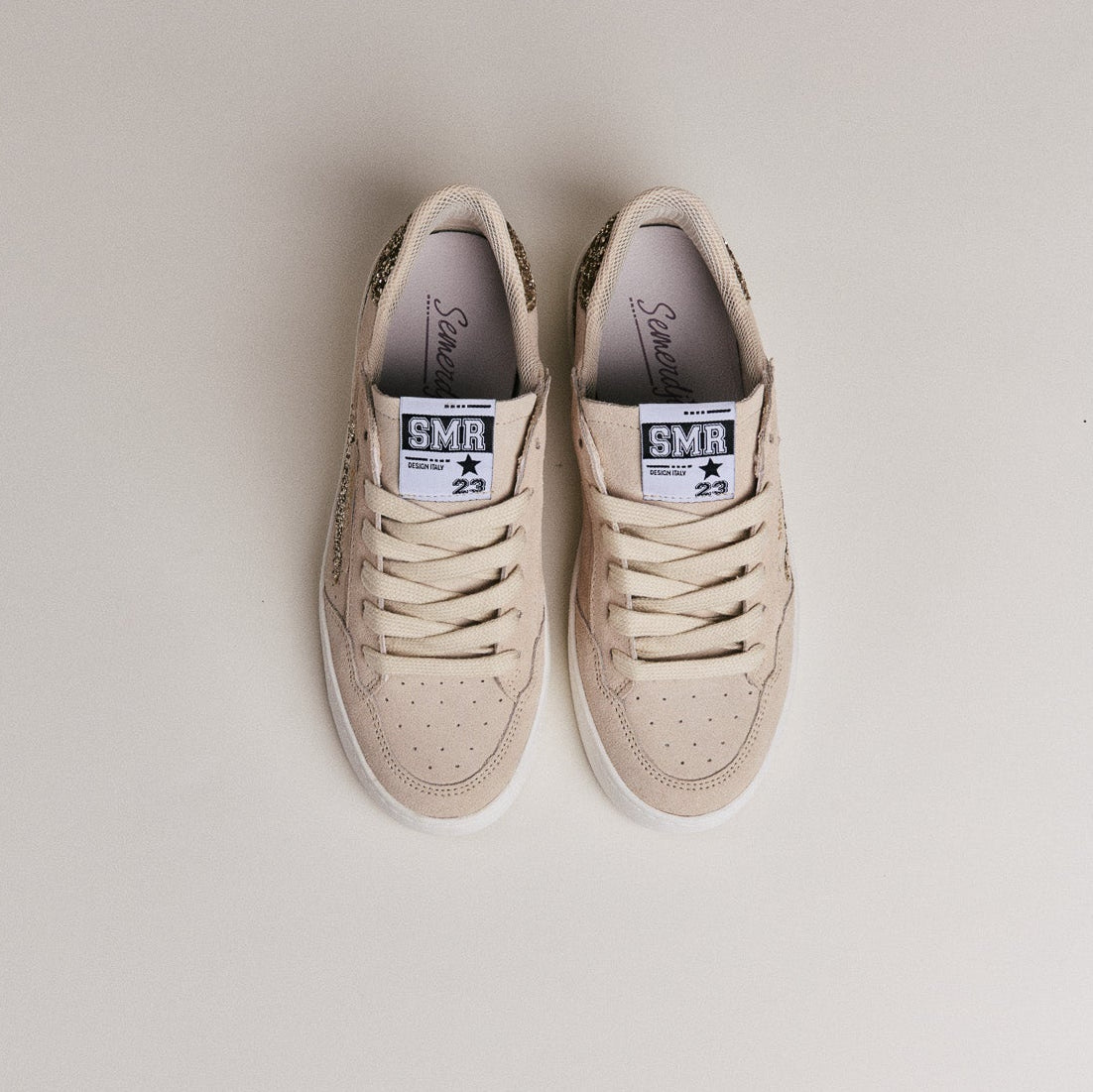 SMR Semerdjian Ale D612 basket daim beige or