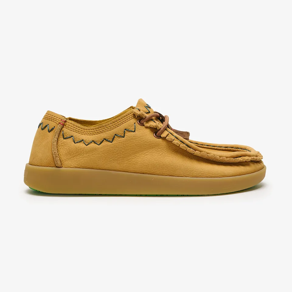 Satorisan Kwahu Rustic mocassins cuir marron cacahuète