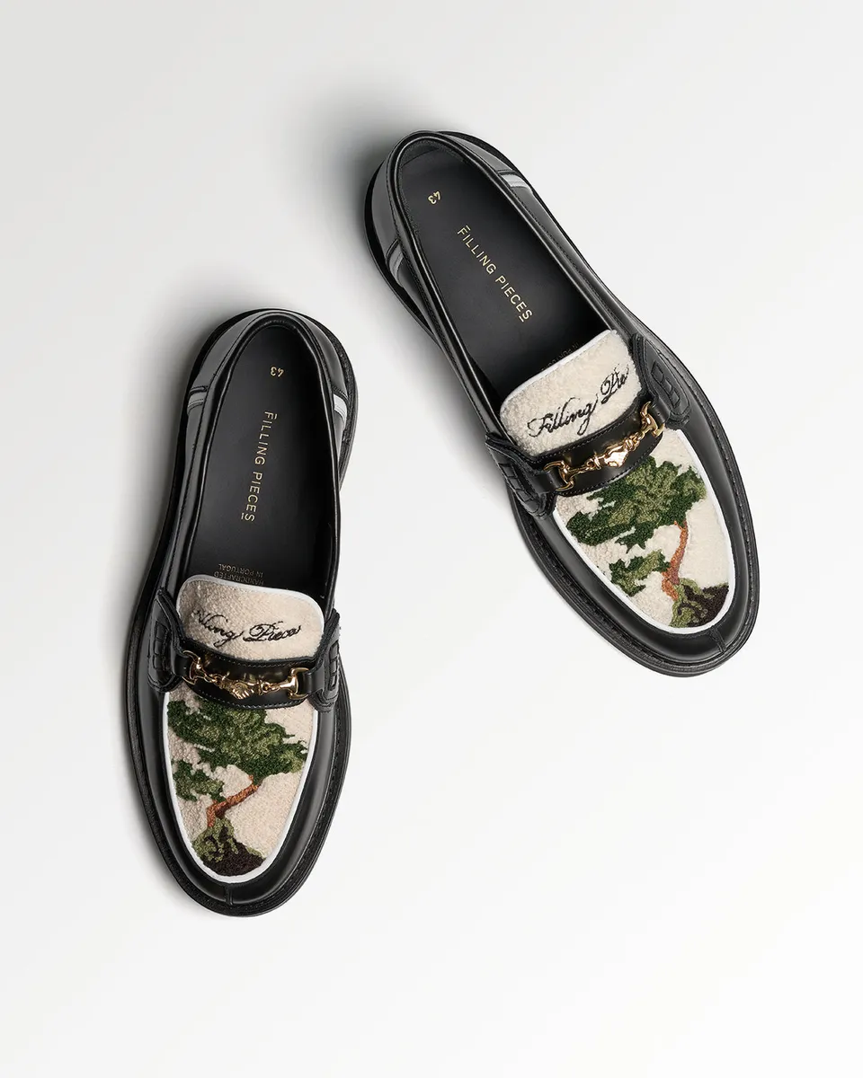 Filling Pieces Loafer Bonsai Mocassin cuir noir