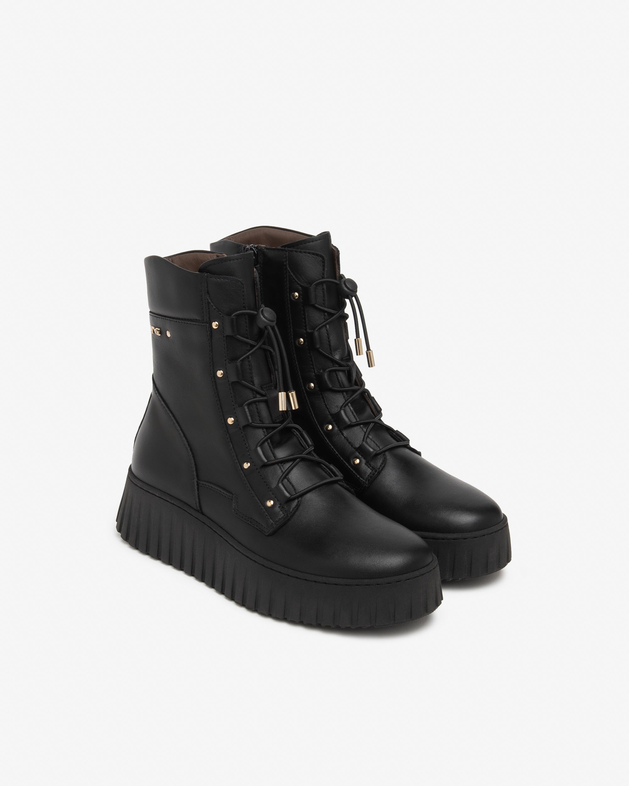 NeroGiardini Bottines Femme Cuir Plateforme 55mm