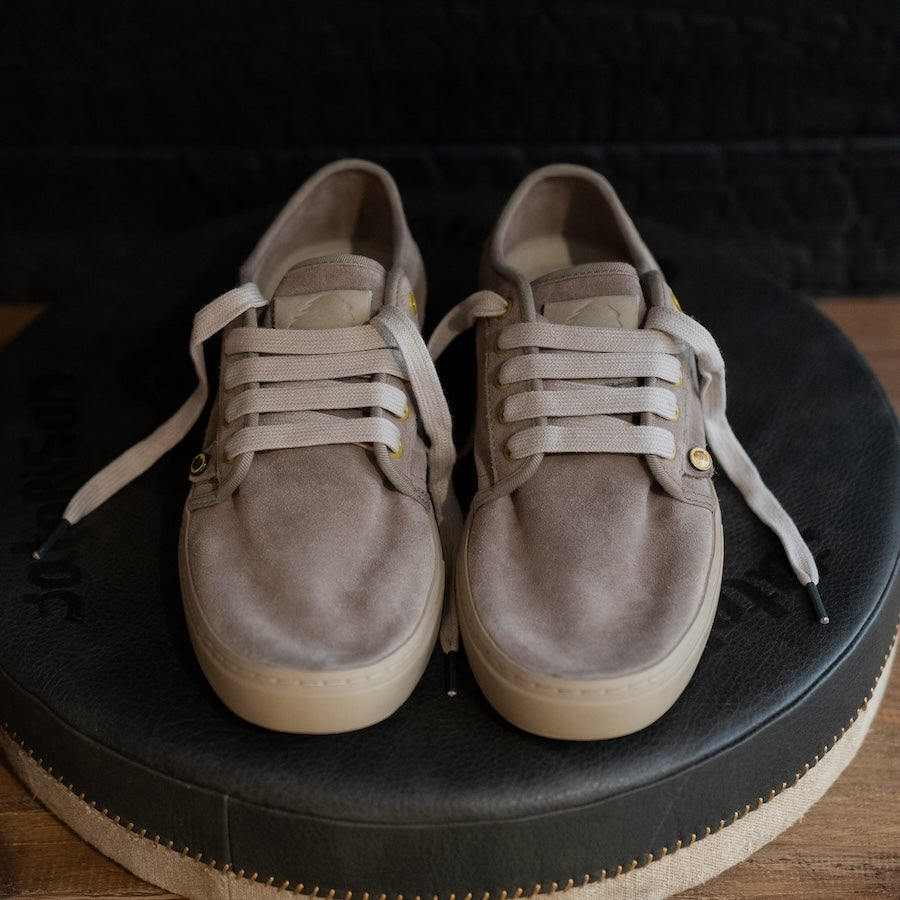 Satorisan Heisei Suede baskets Driftwood Brown cuir