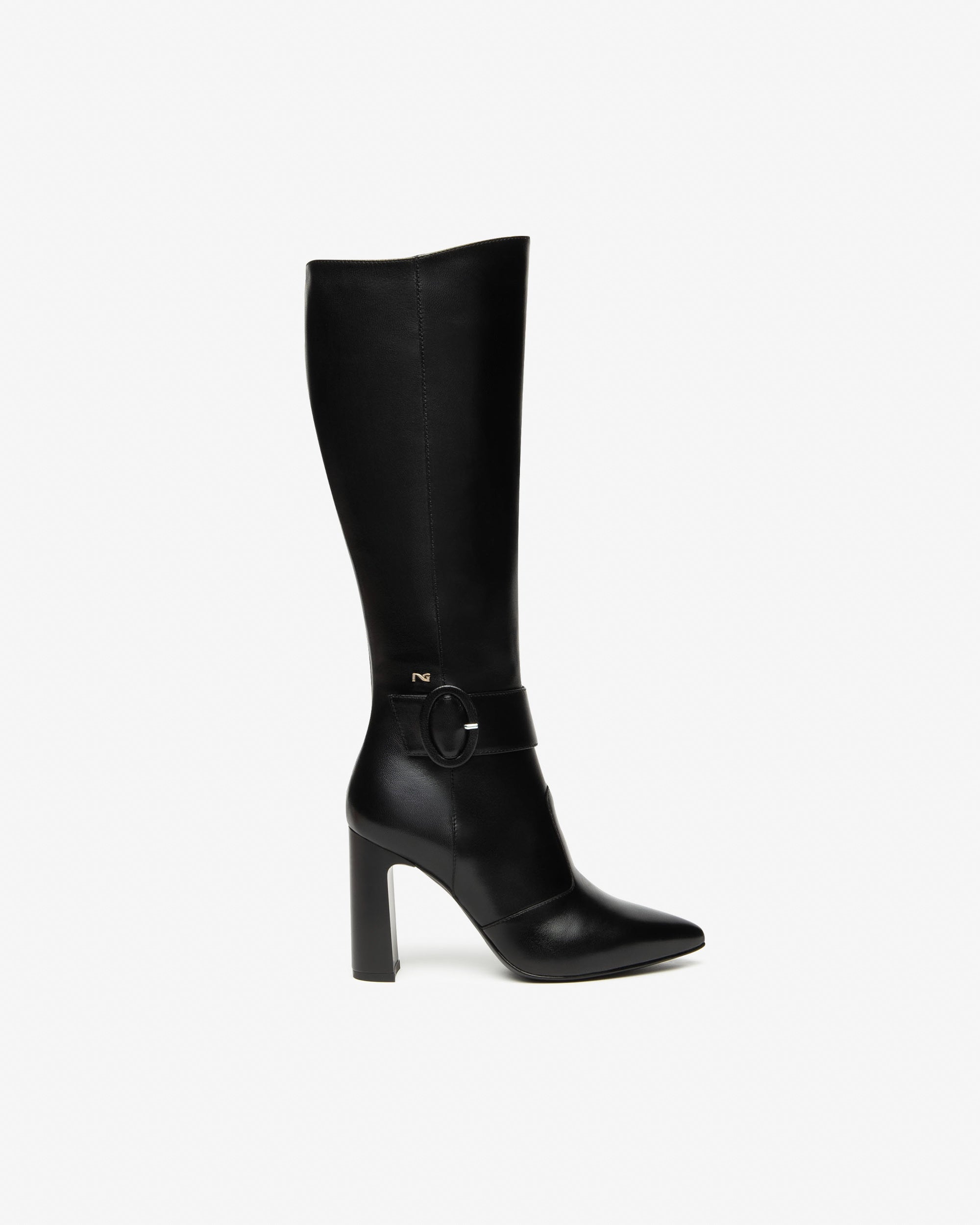 NeroGiardini Bottes Femme Cuir 38 Talon 95 mm Zip
