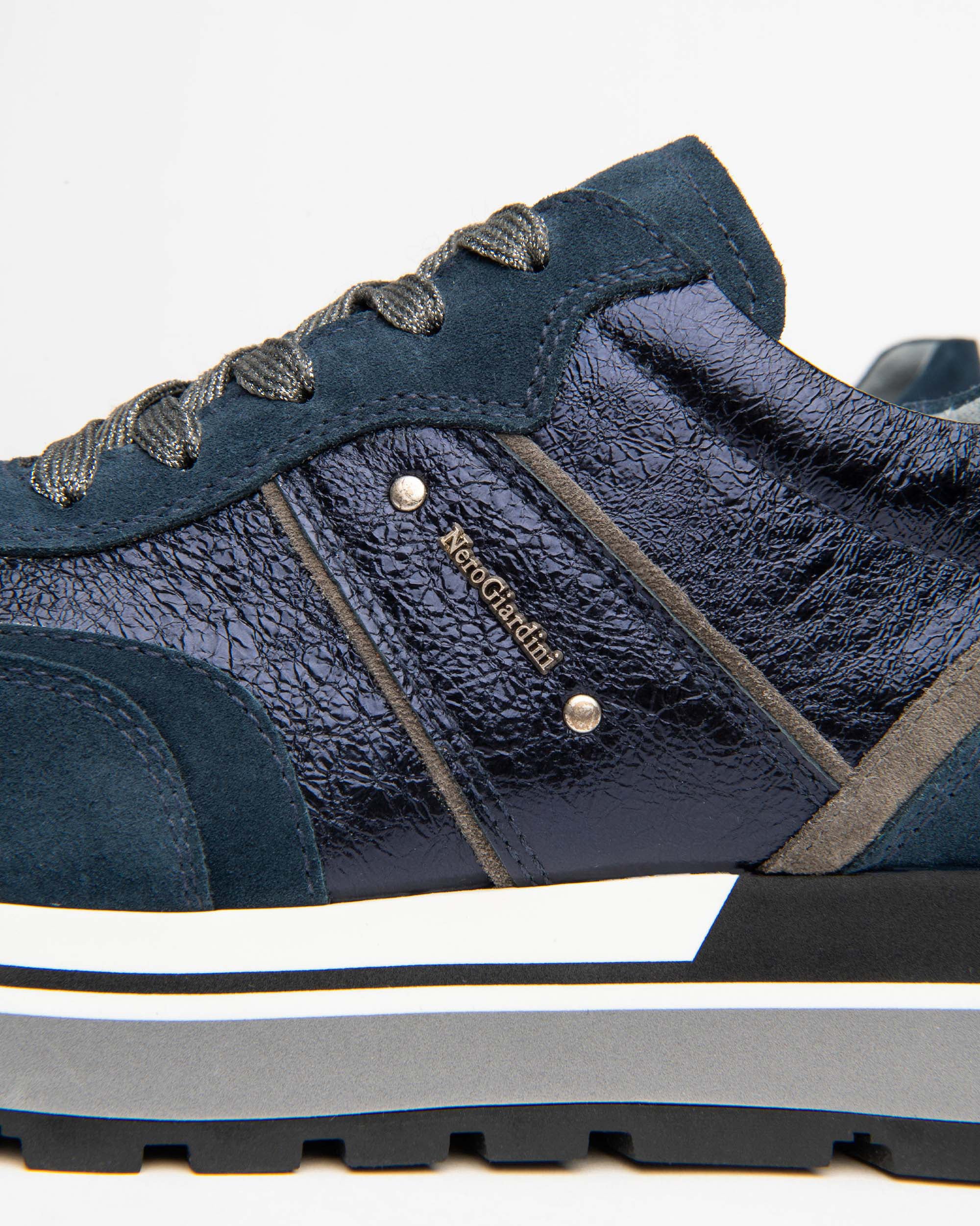 NeroGiardini Sneakers Femme Cuir Velours DryGo