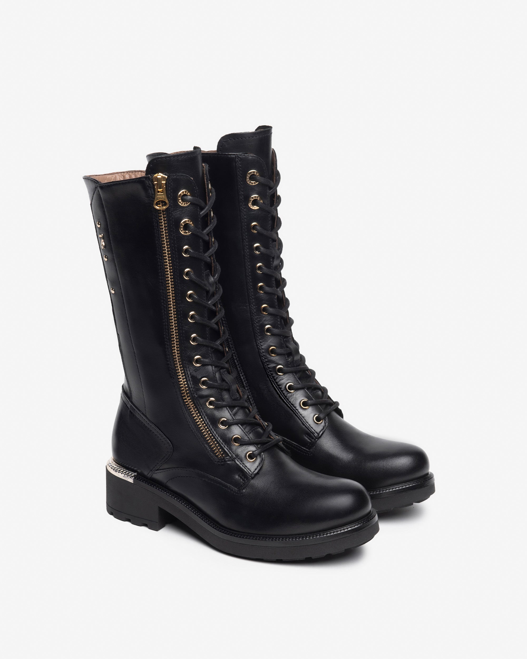 NeroGiardini Bottes Femme Cuir Détails Métal 35-41