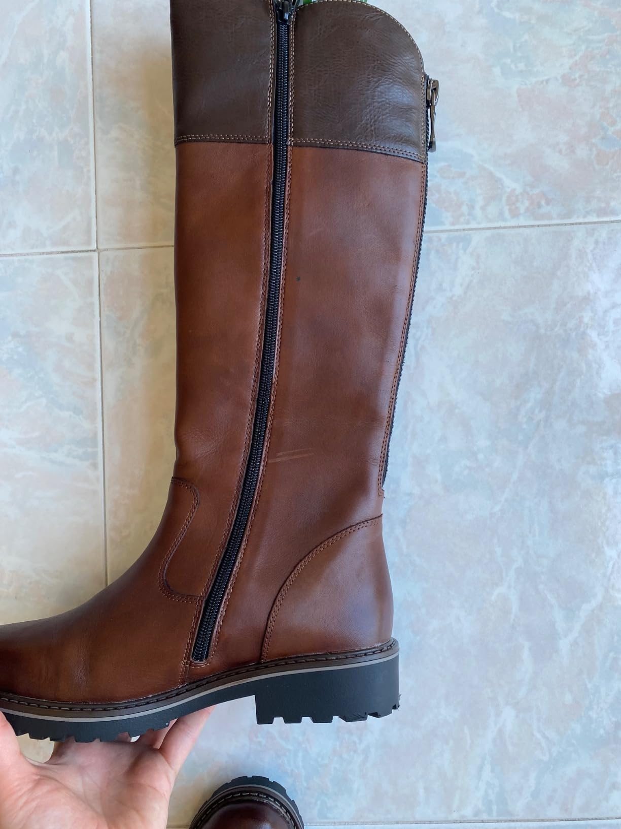 Remonte R6581 bottes hiver cuir zip TEX femme