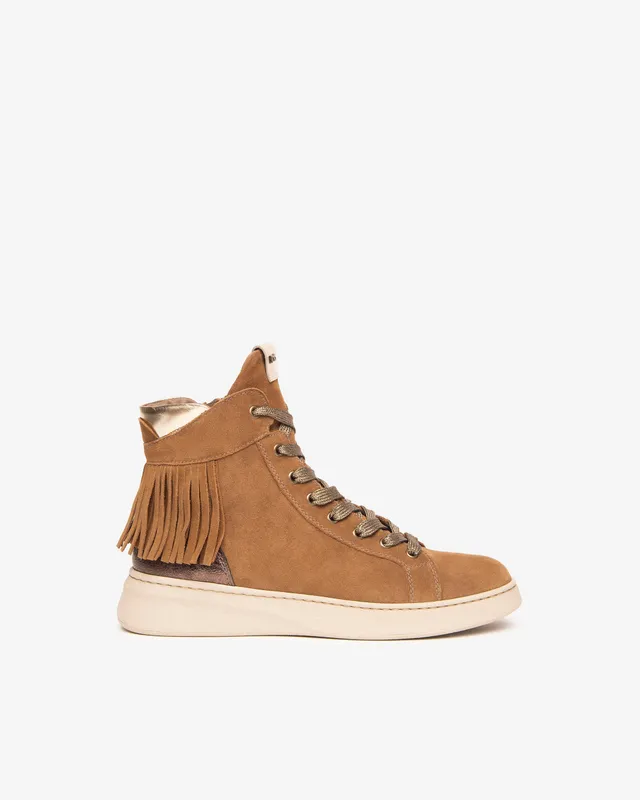 NeroGiardini Sneakers Montantes Femme Cuir Franges