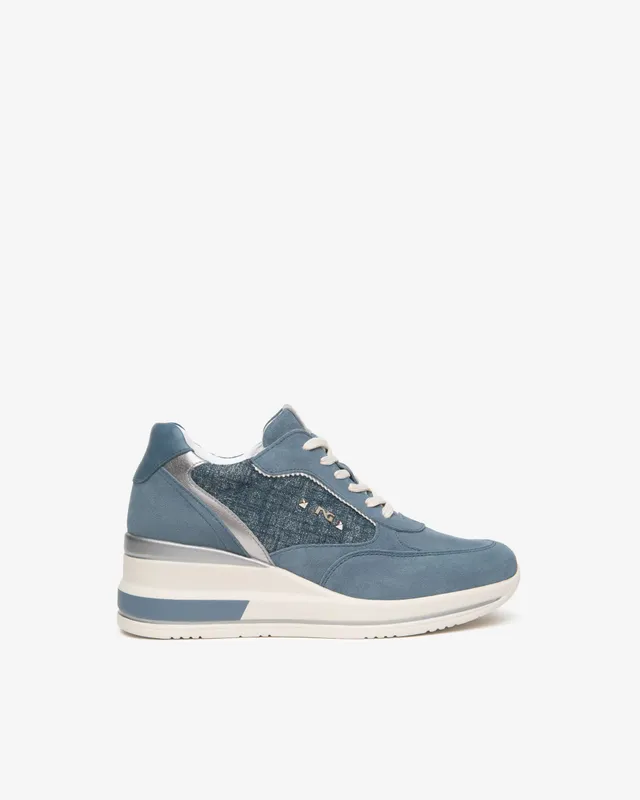 NeroGiardini Sneakers Femme Cuir Tissu - Confort Quotidien