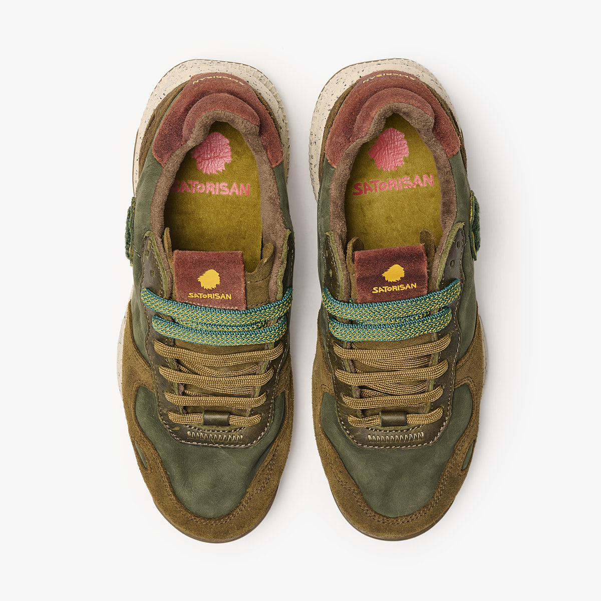 Satorisan Chacrona Premium Dark Green baskets cuir