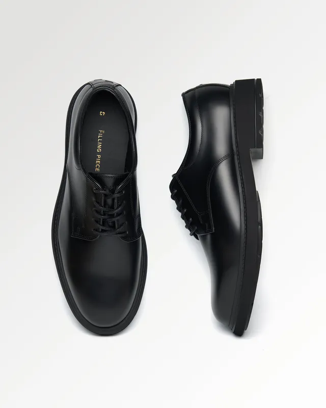 Filling Pieces Clean Derby Polido derbies noires cuir léger