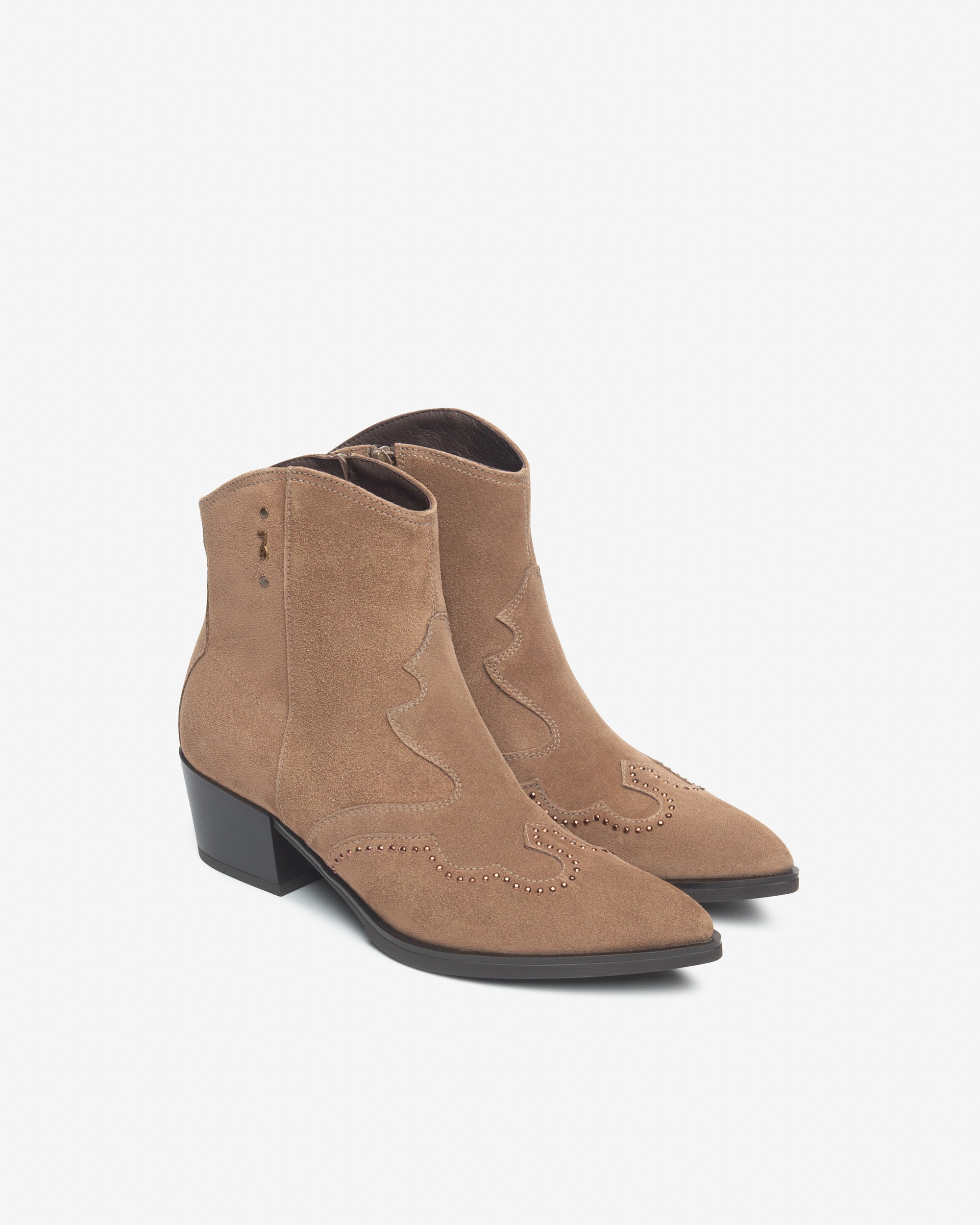 NeroGiardini Bottines Femme Daim Cowboy Western 50 mm