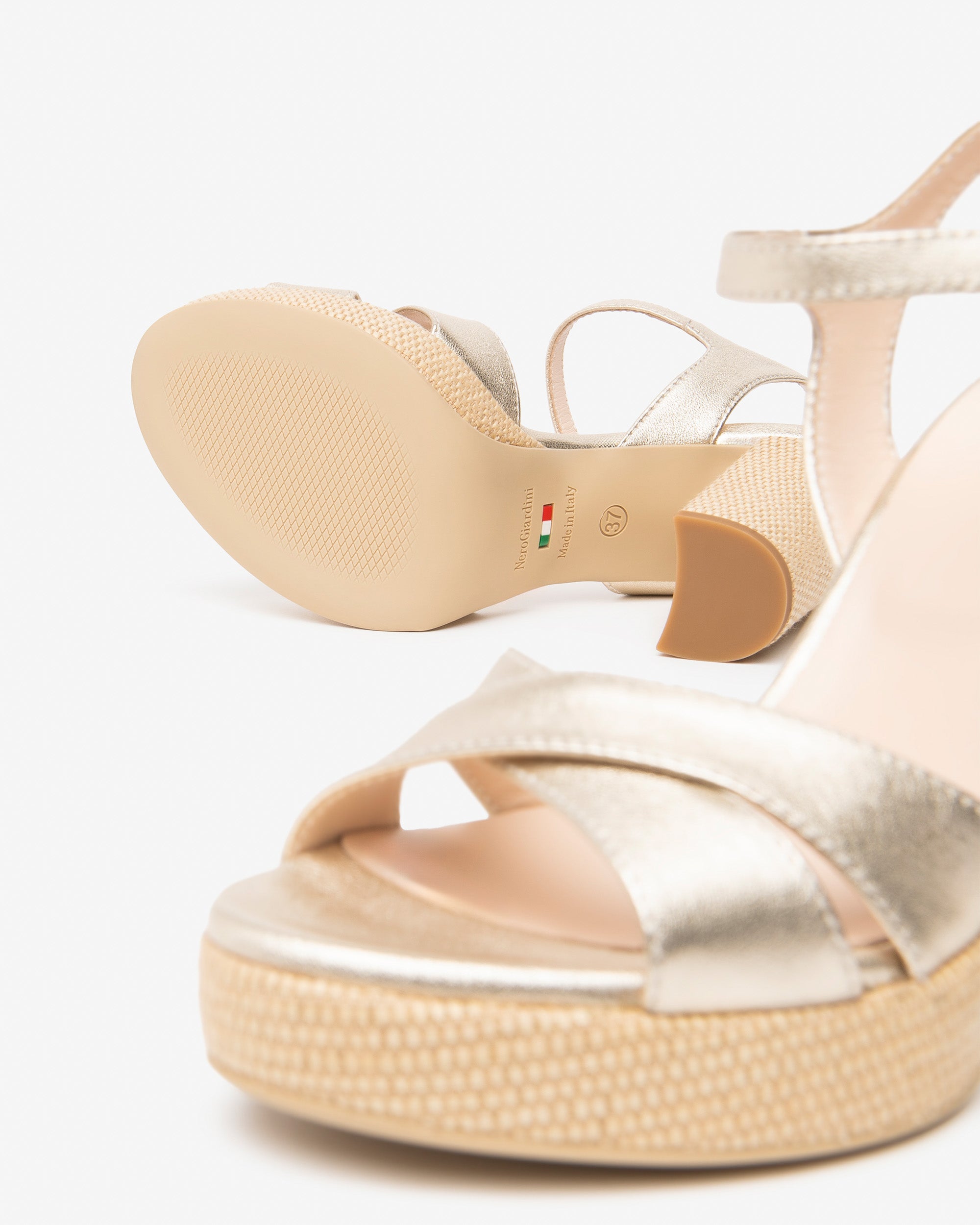 NeroGiardini Sandales Femme Cuir Été Taille 38