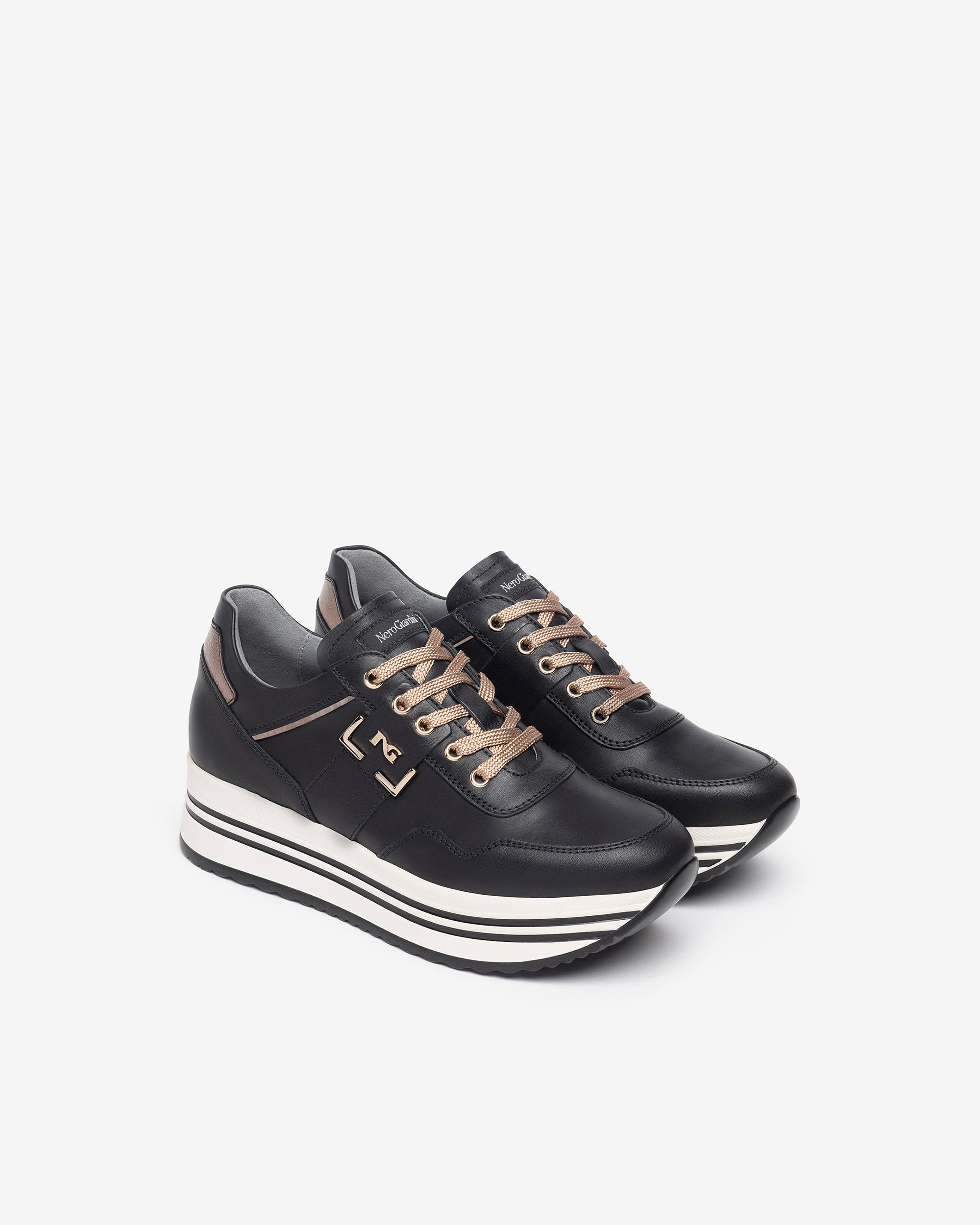 NeroGiardini Sneakers baskets cuir femme DryGo confort quotidien