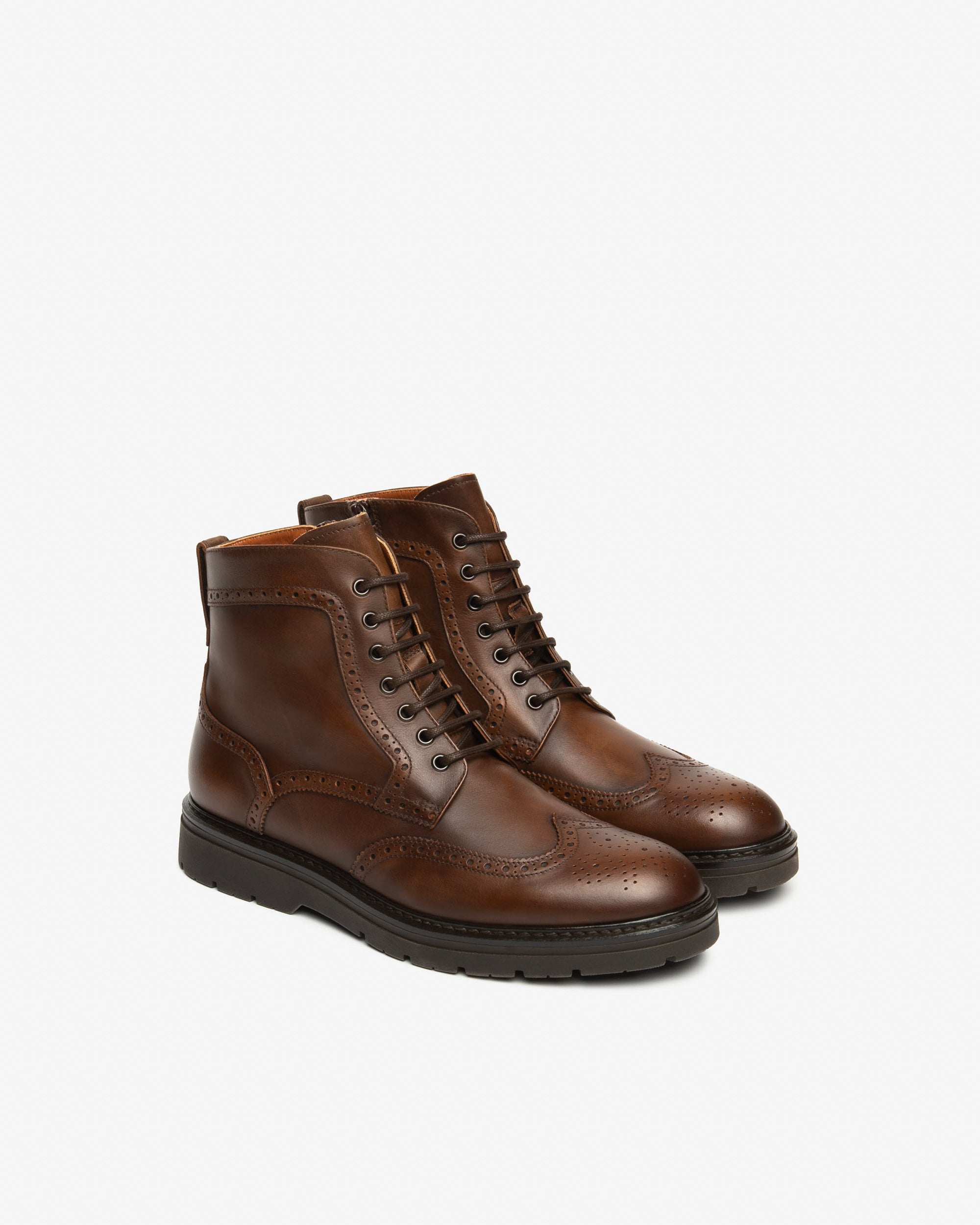 NeroGiardini Bottines boots motardes cuir homme hiver