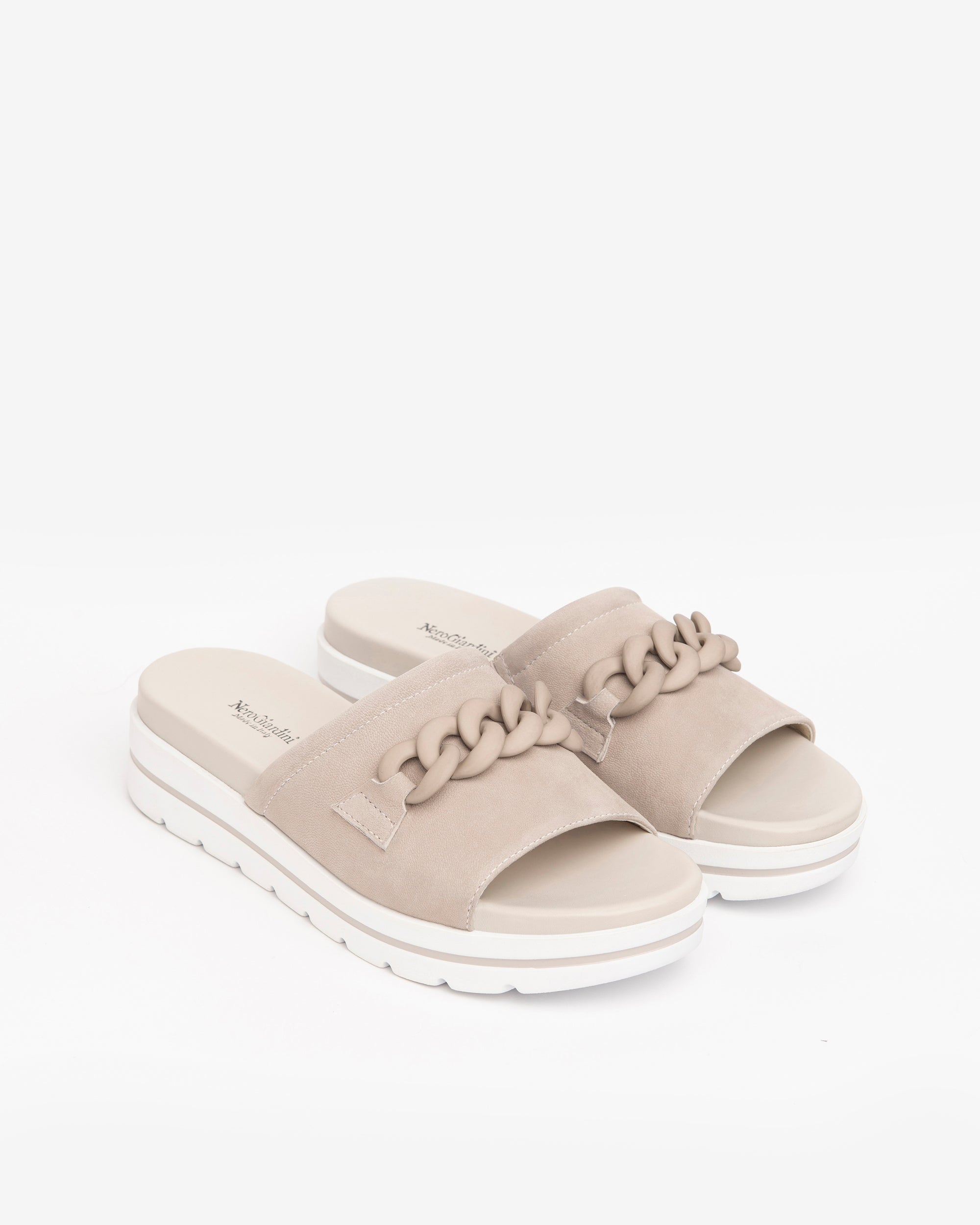 NeroGiardini Mules Femme Cuir Nubuck Chaîne 38