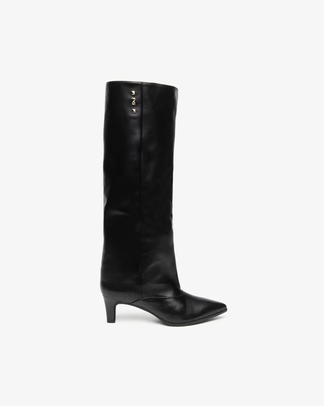 Nerogiardini Bottes Femme Cuir Talon Cône 55 mm