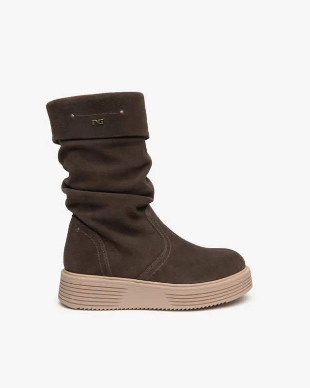NeroGiardini Bottes Fille Cuir Velours Zip Confort