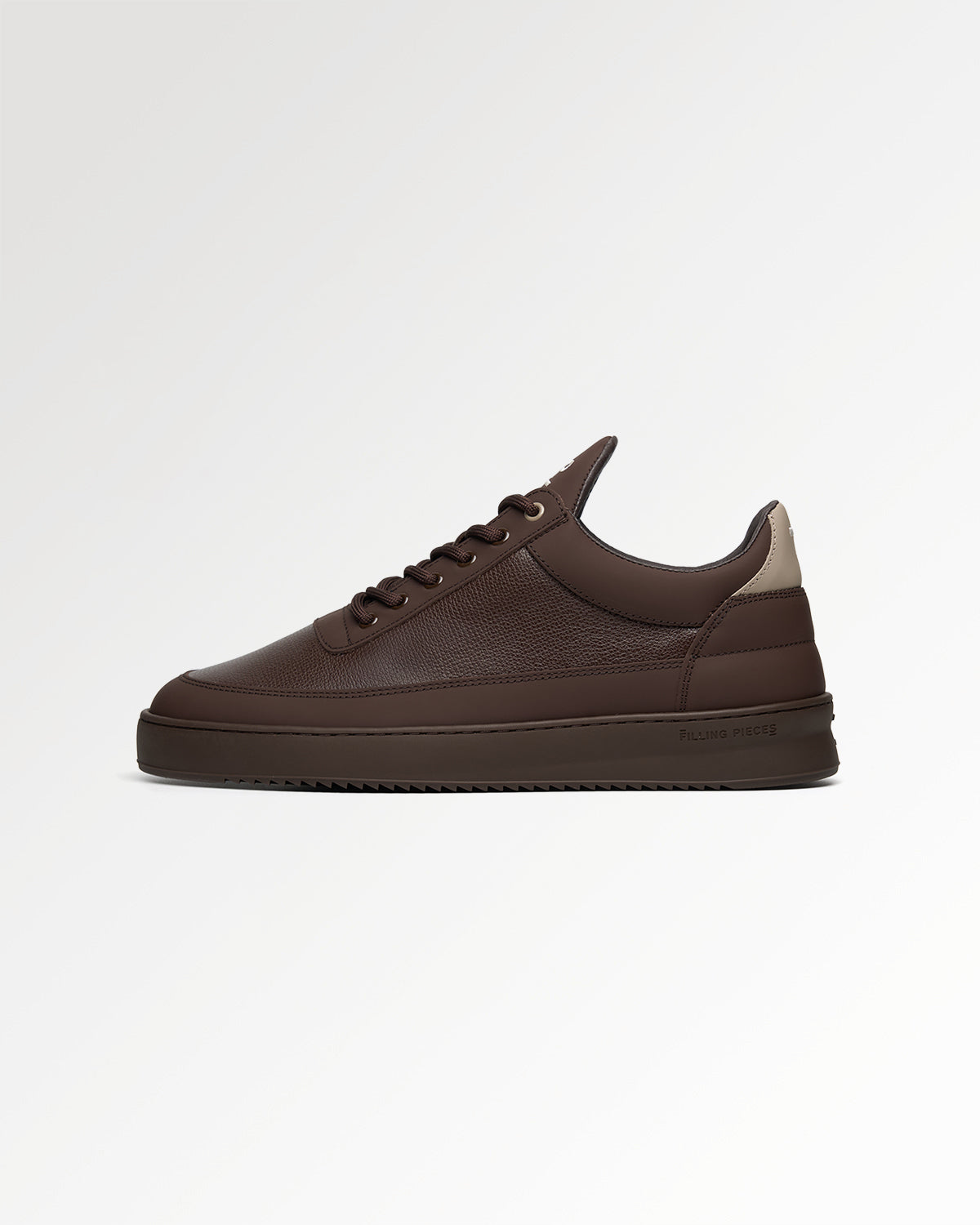 Filling Pieces Low Top Tech baskets chocolat cuir