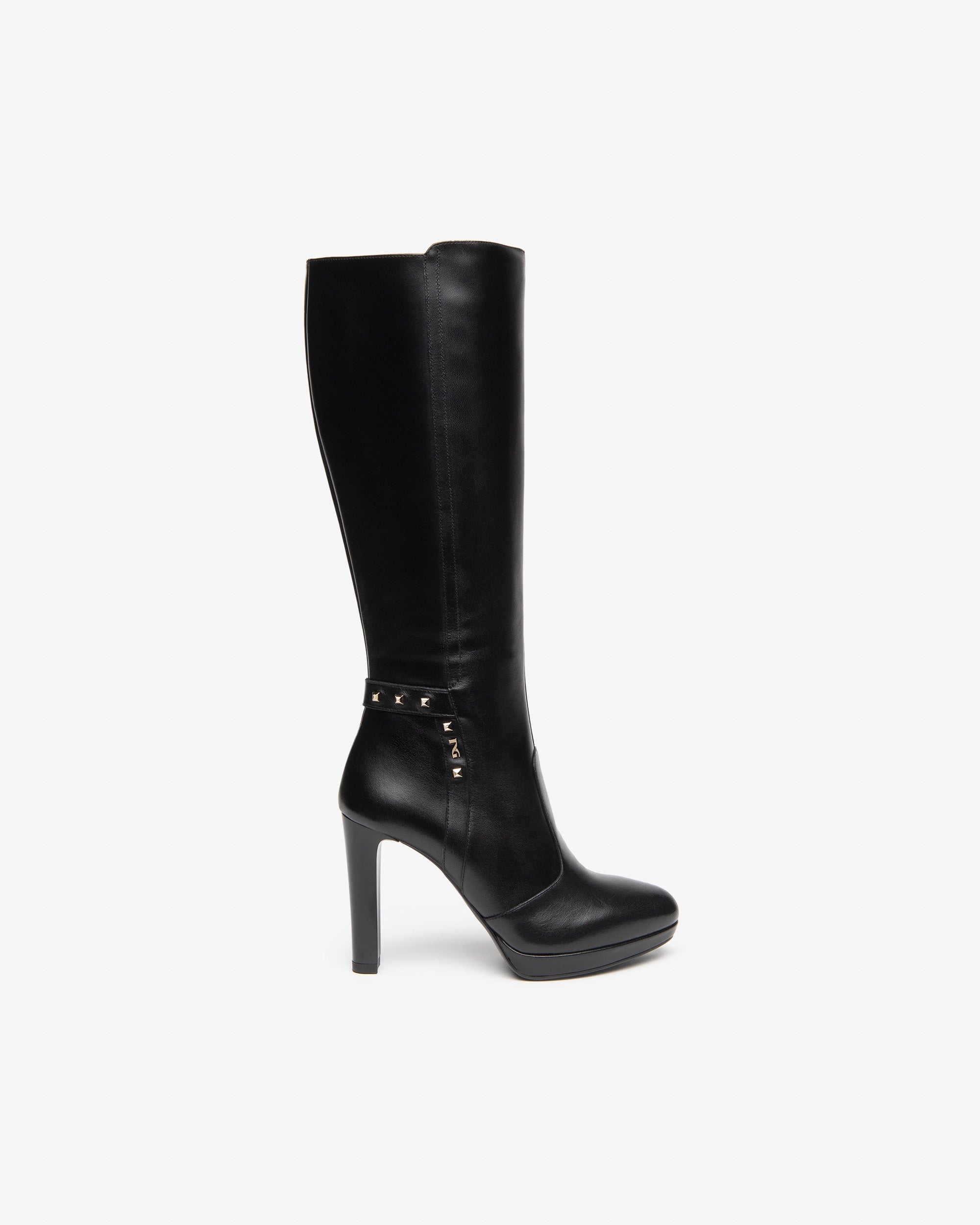 NeroGiardini Bottes Femme Cuir Talon 100 mm Zip 35-41