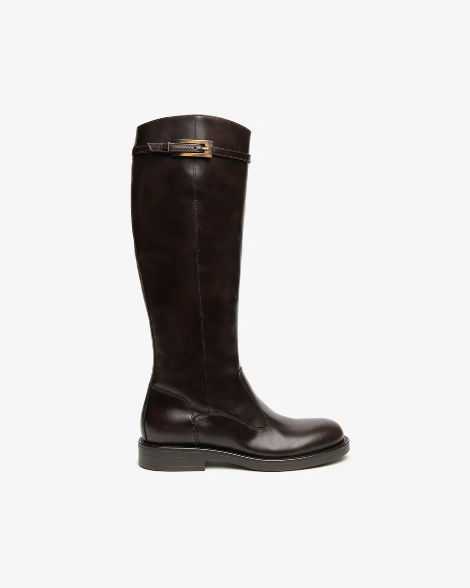 NeroGiardini Bottes Femme Cuir Talon 30 mm