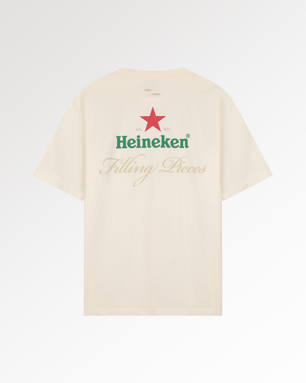 Filling Pieces T-shirt Heineken Logo t-shirt coton blanc Antique White