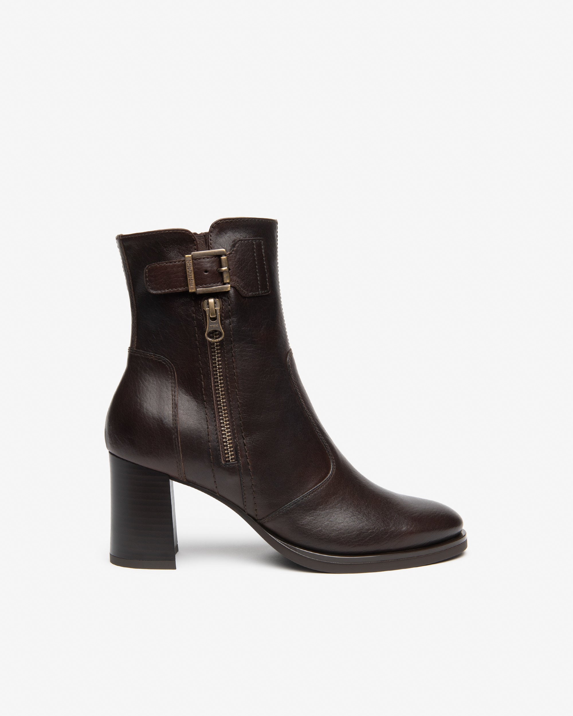 NeroGiardini Bottines Femme Cuir Talon 75mm Boucle 35-41