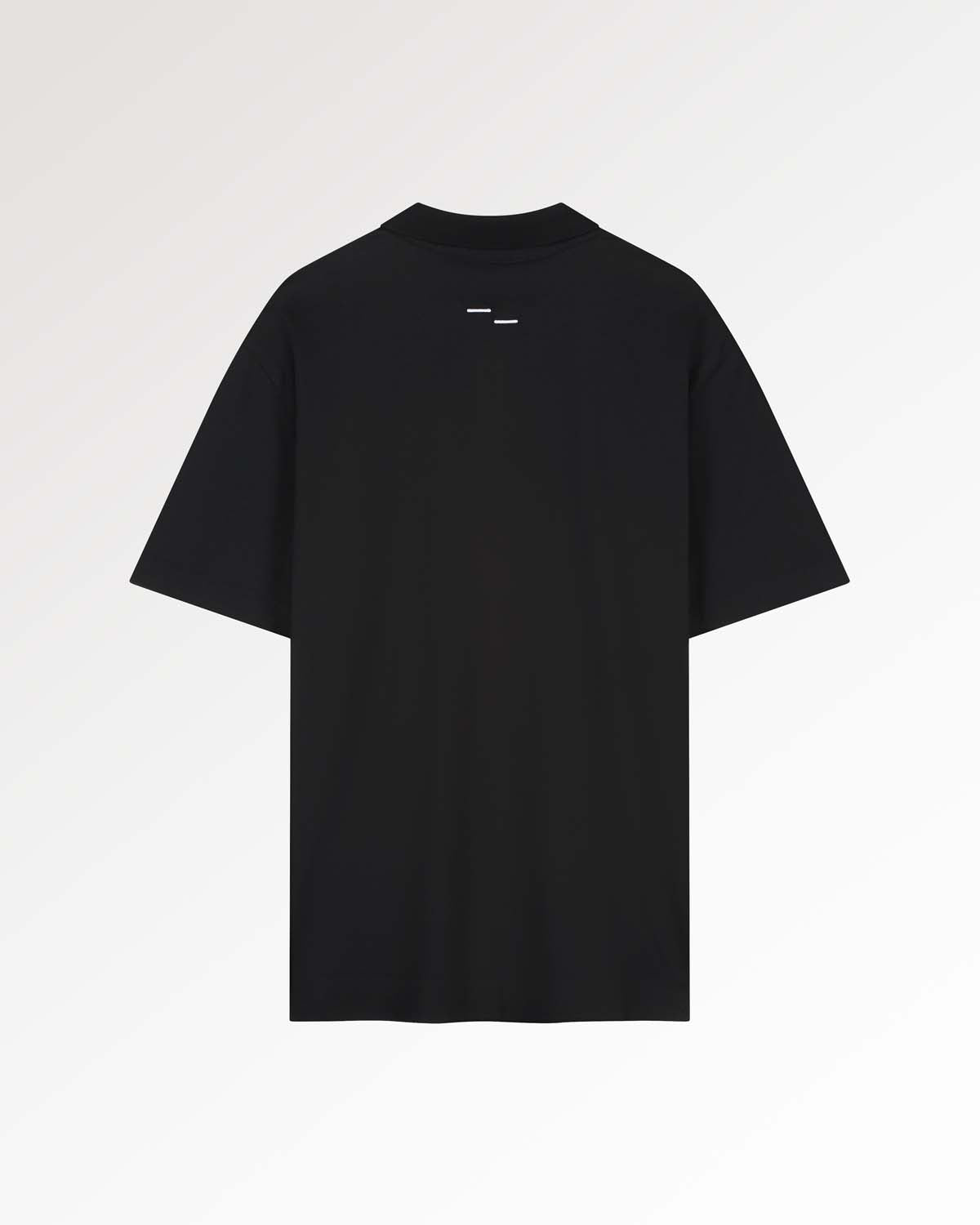 Filling Pieces Jersey Polo polo coton noir unisexe