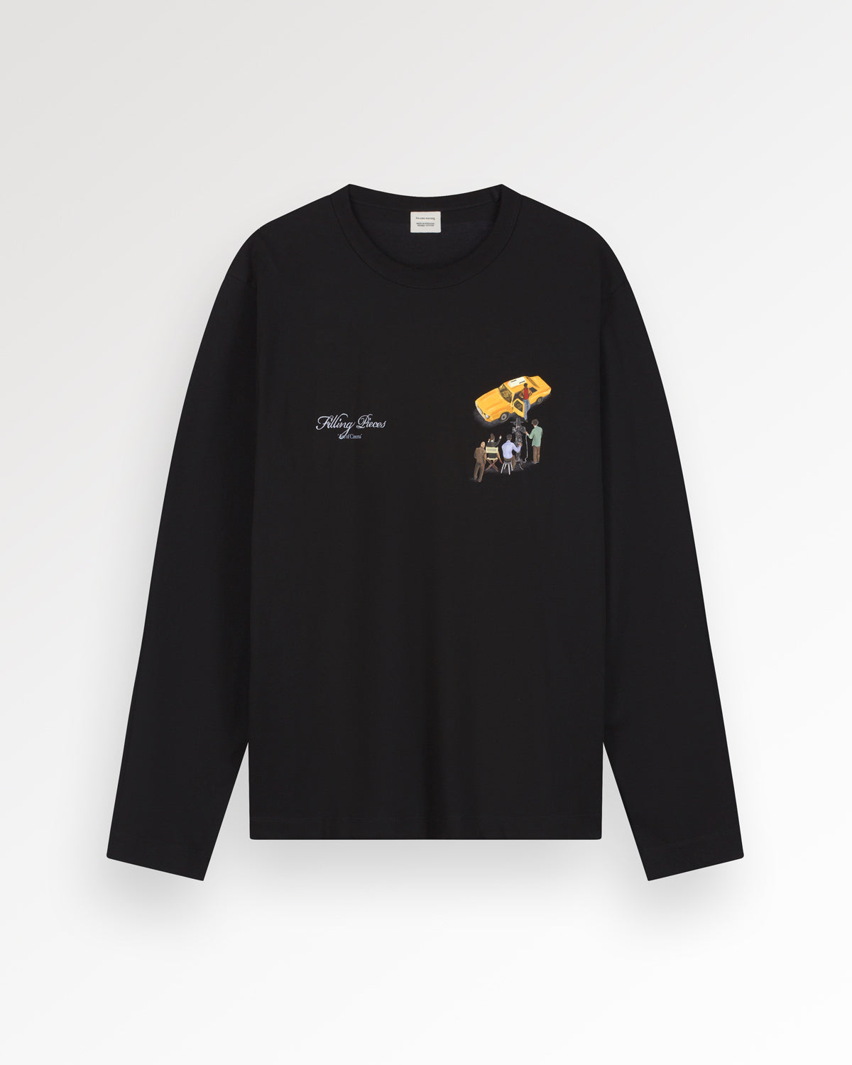 Filling Pieces Film Set t-shirt manches longues noir coton bio