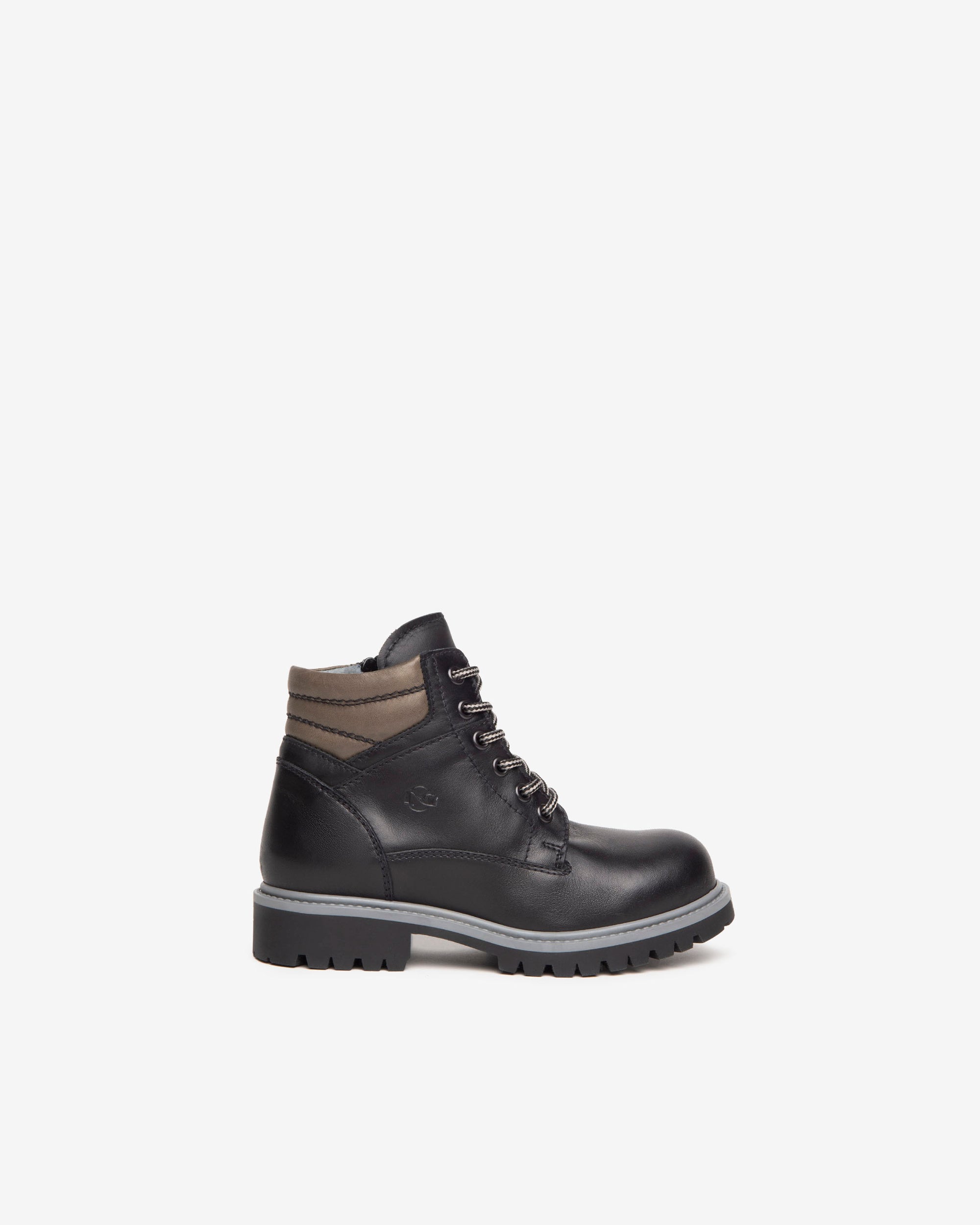 NeroGiardini Bottines Teens Garçon Cuir Lacets Zip