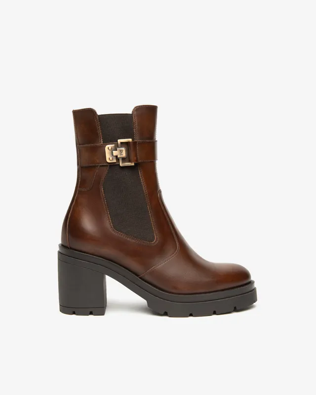 Nerogiardini Bottines Chelsea Cuir Femme Hiver