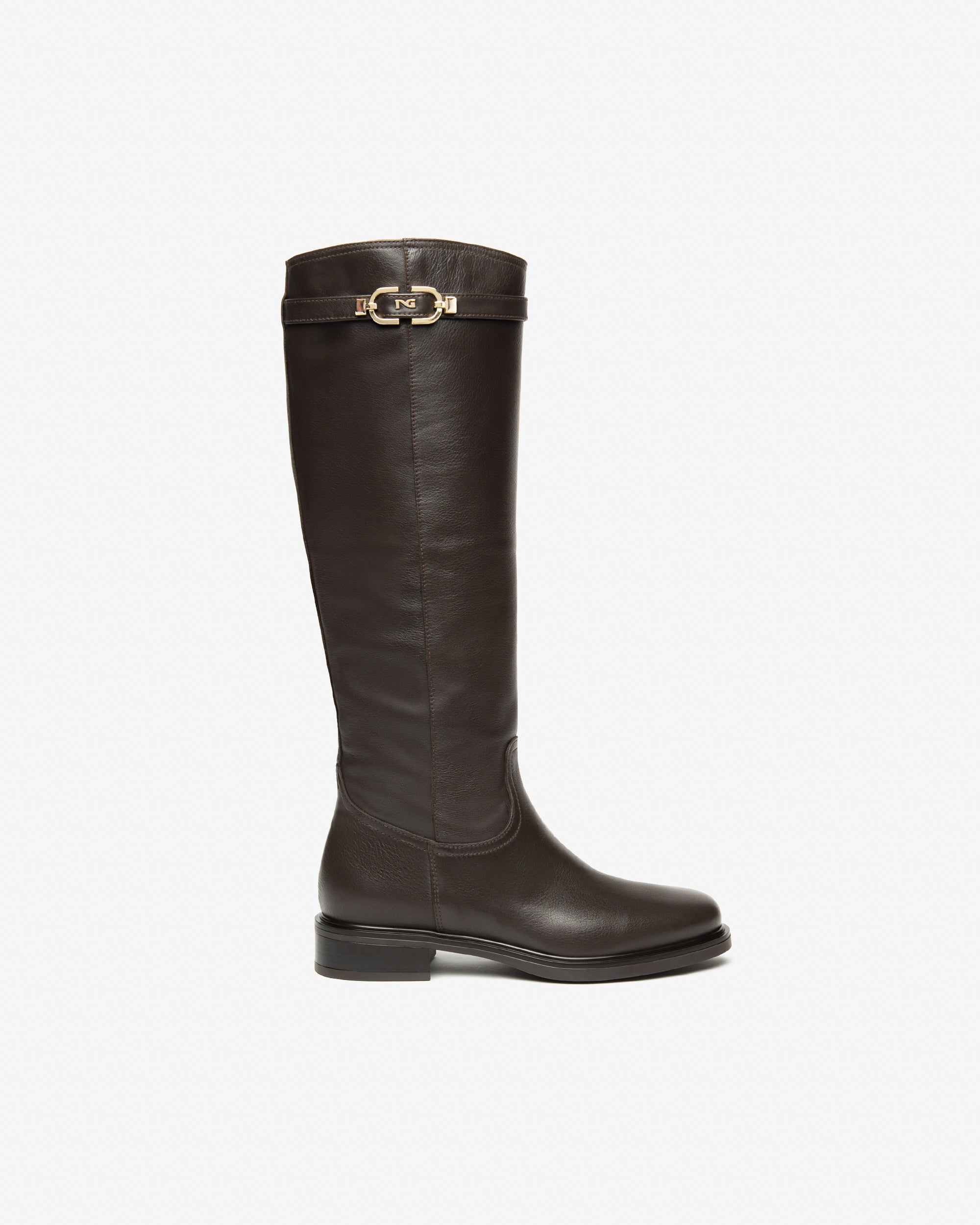 NeroGiardini Bottes Femme en Cuir bottes hiver cuir