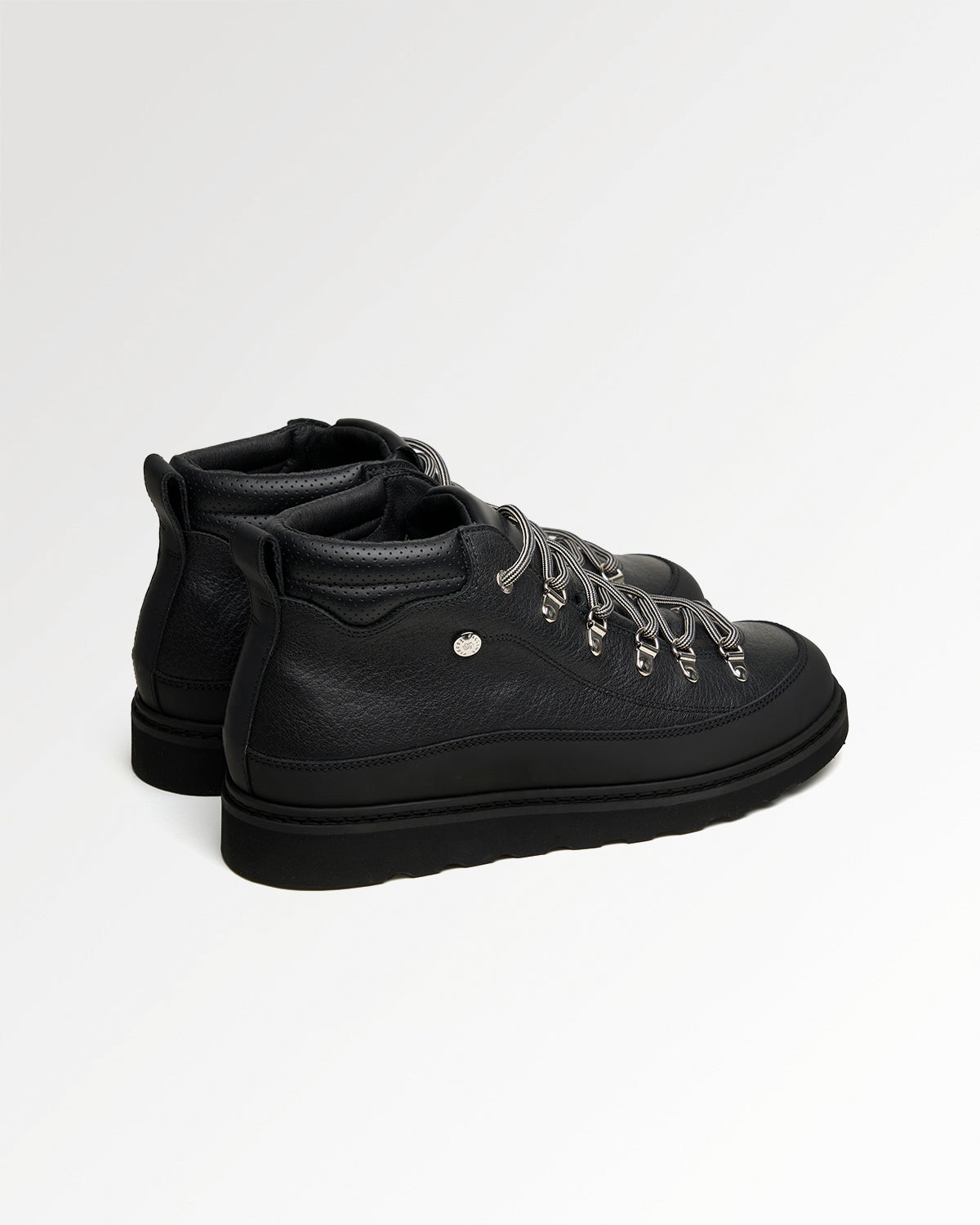 Filling Pieces Glacier Boot Boots cuir grainé noir homme