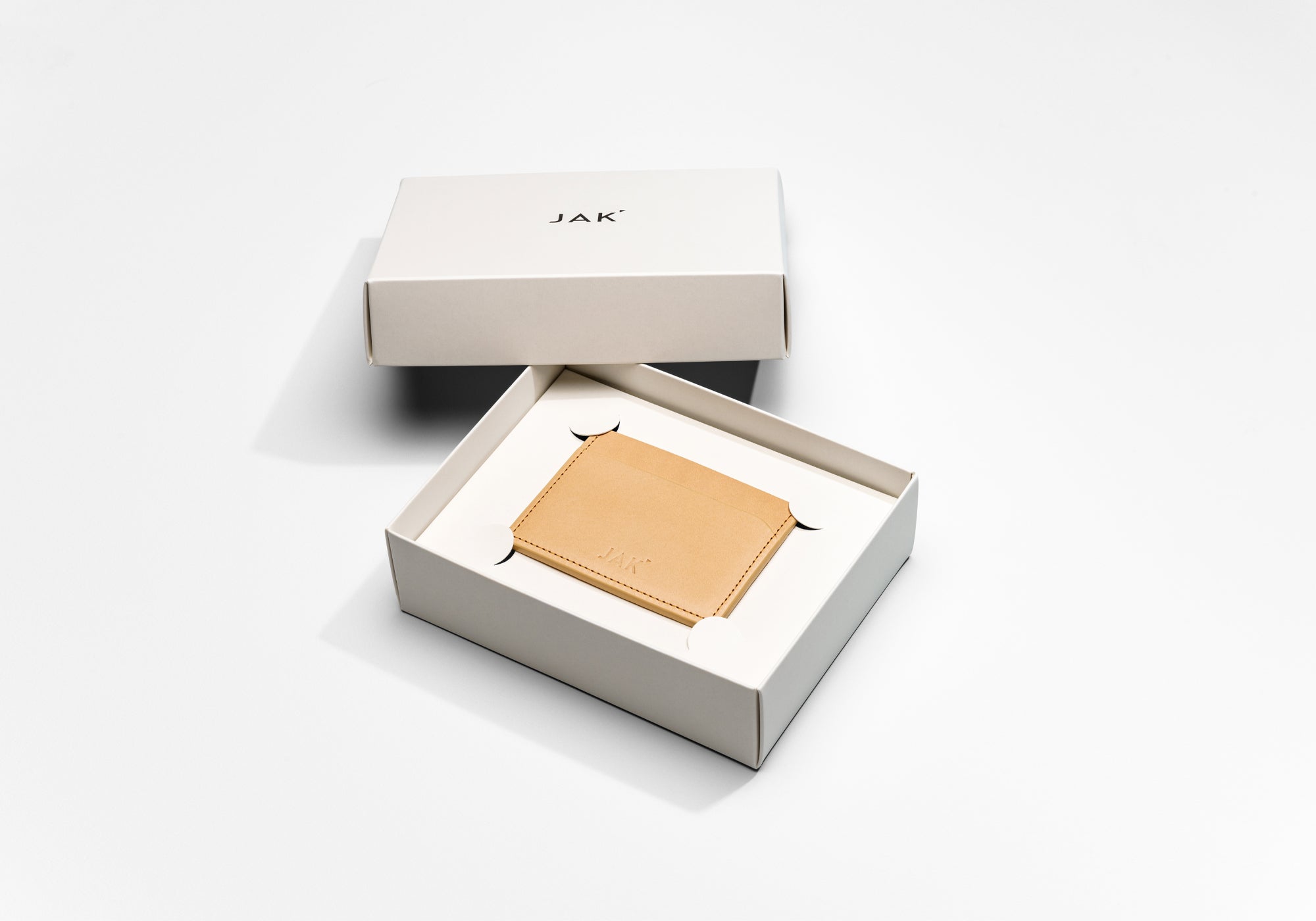 JAK CH01 Natural porte-cartes cuir naturel