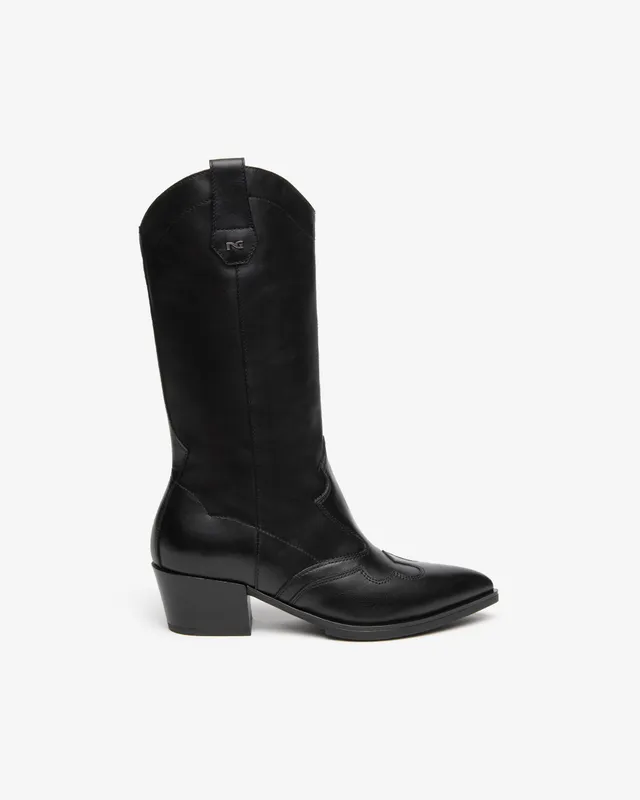 NeroGiardini Bottes botte femme cuir western 50 mm