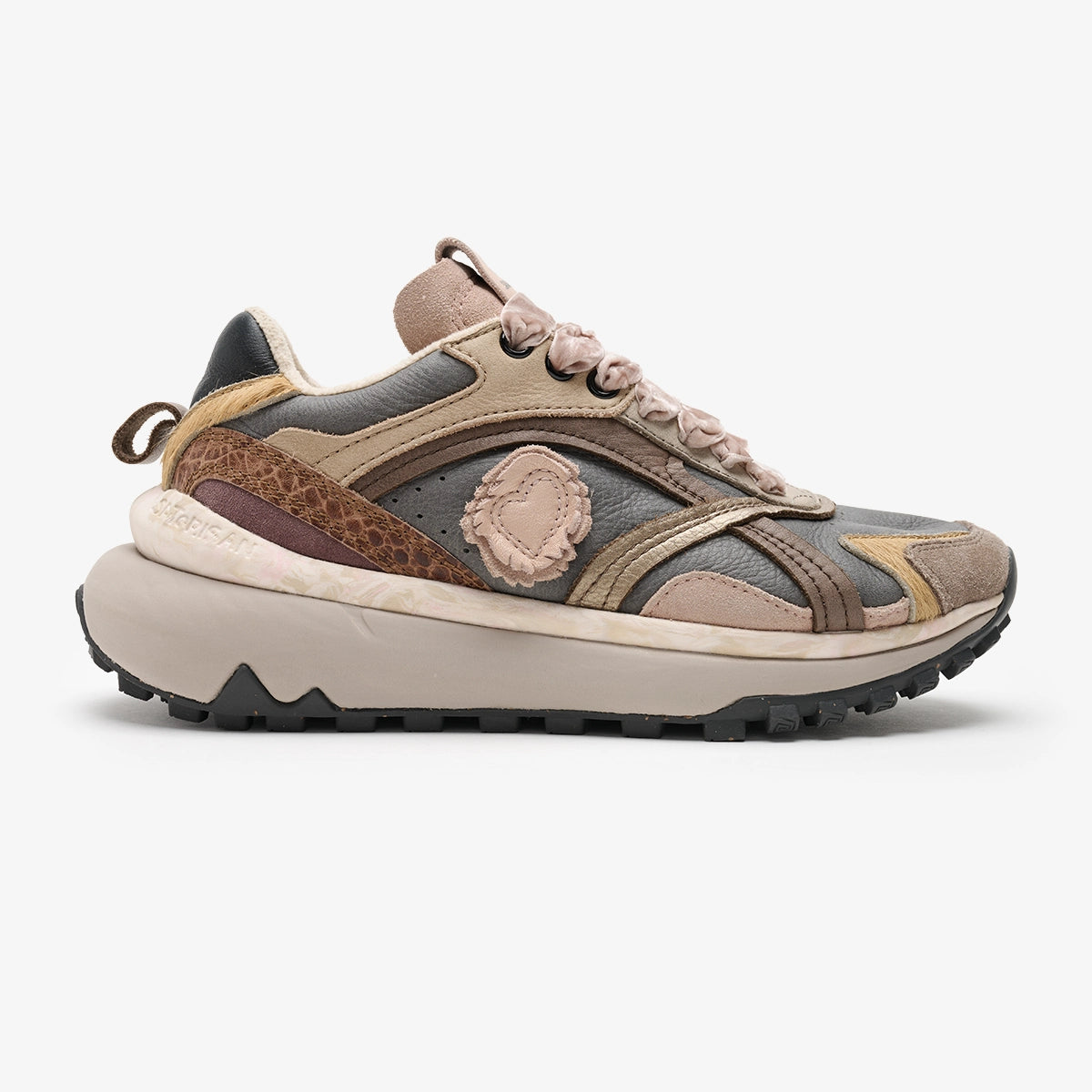 Satorisan Chacrona Metta EVO baskets gris cuir femme