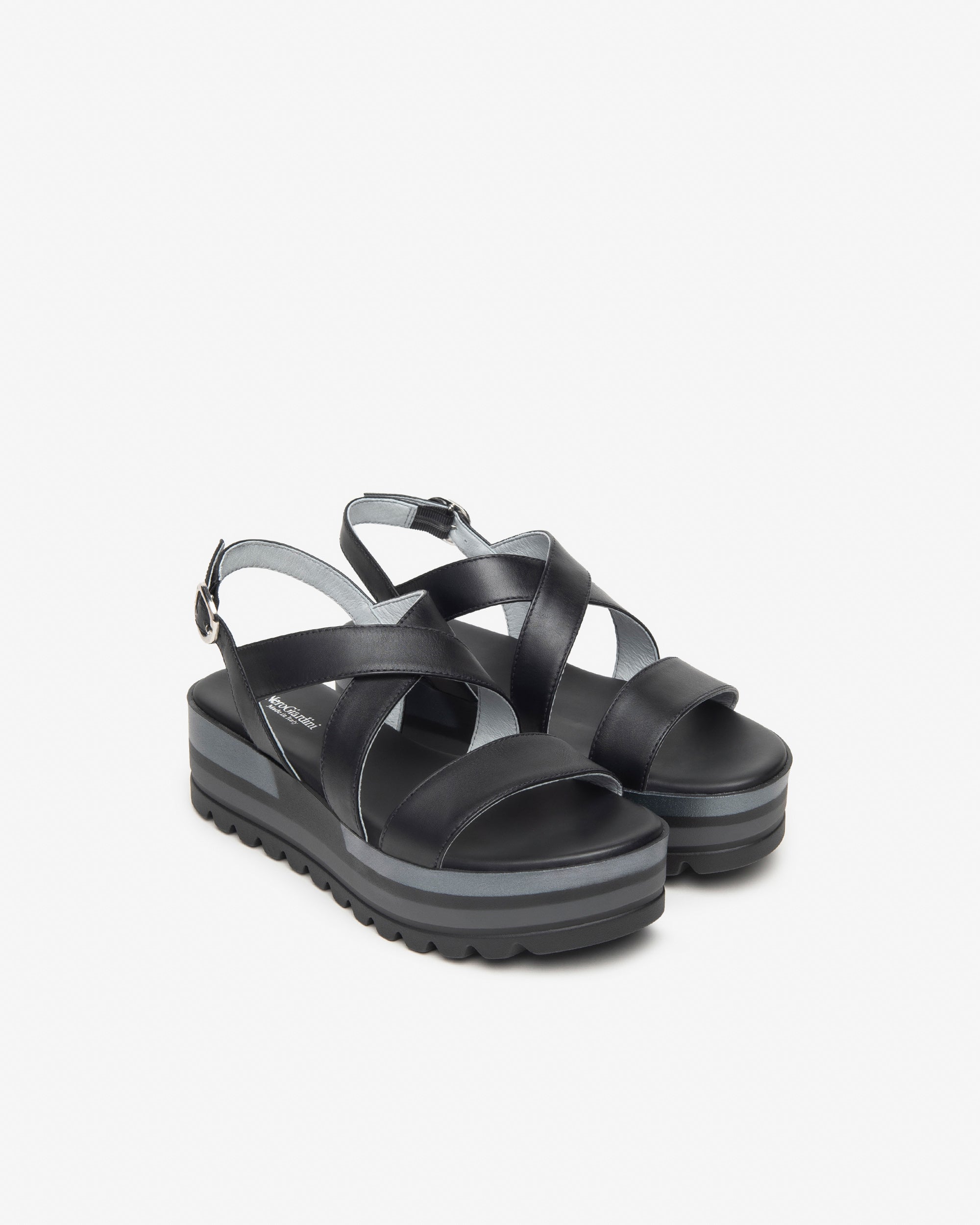 NeroGiardini Sandales Femme Cuir Minimaliste Été