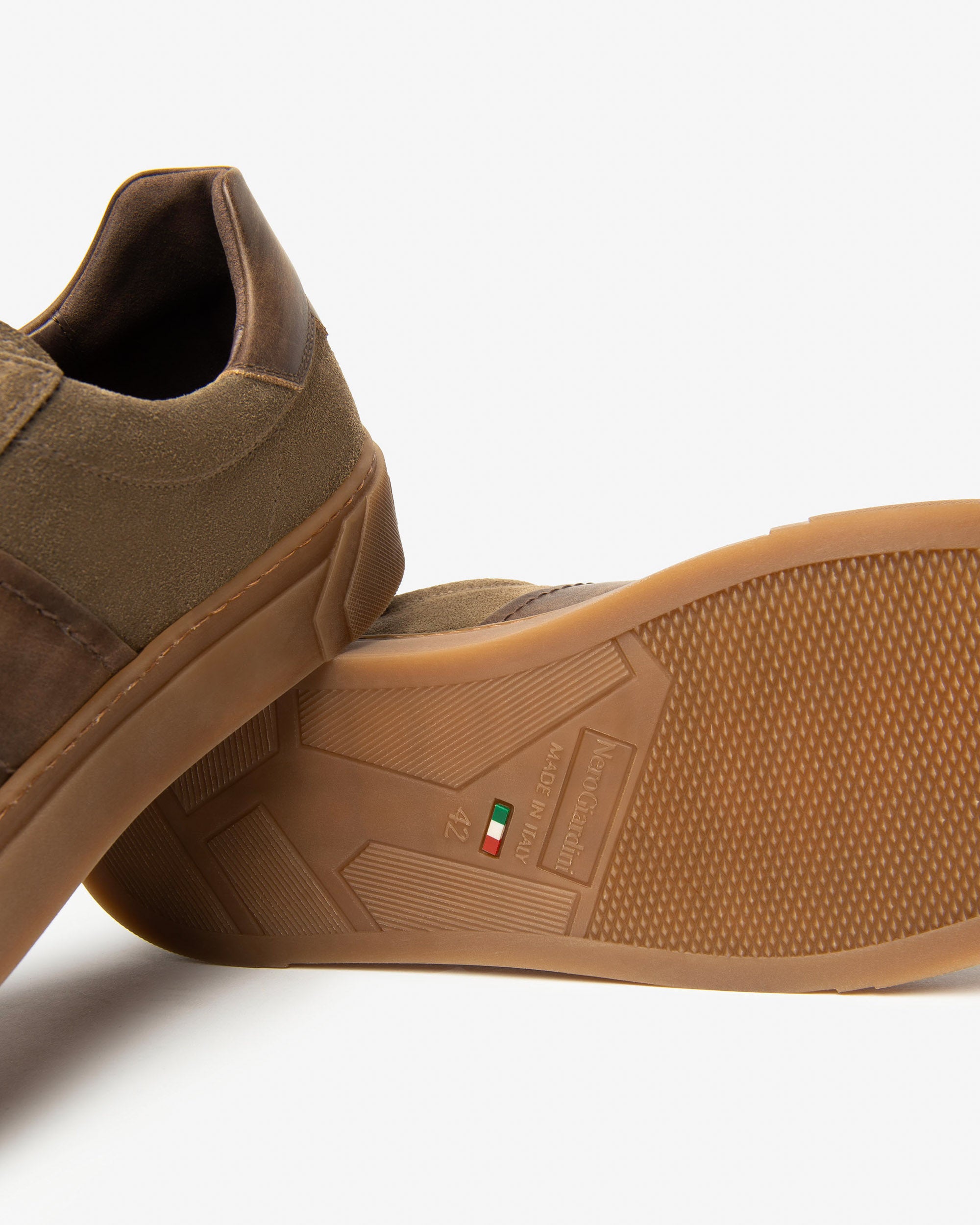 Nerogiardini Sneakers baskets homme cuir velours DryGo