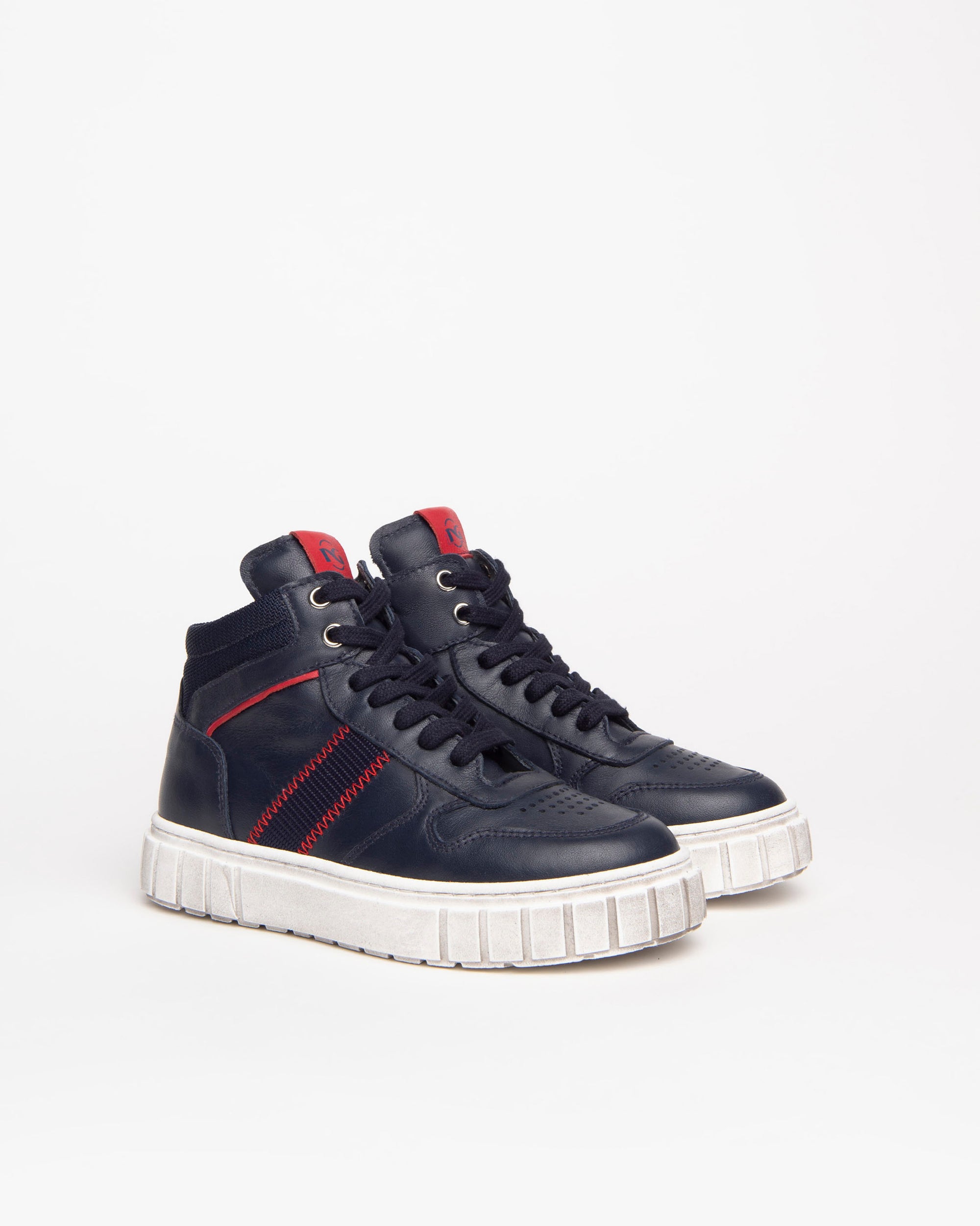 Nerogiardini Sneakers sneakers cuir garçon montante zip