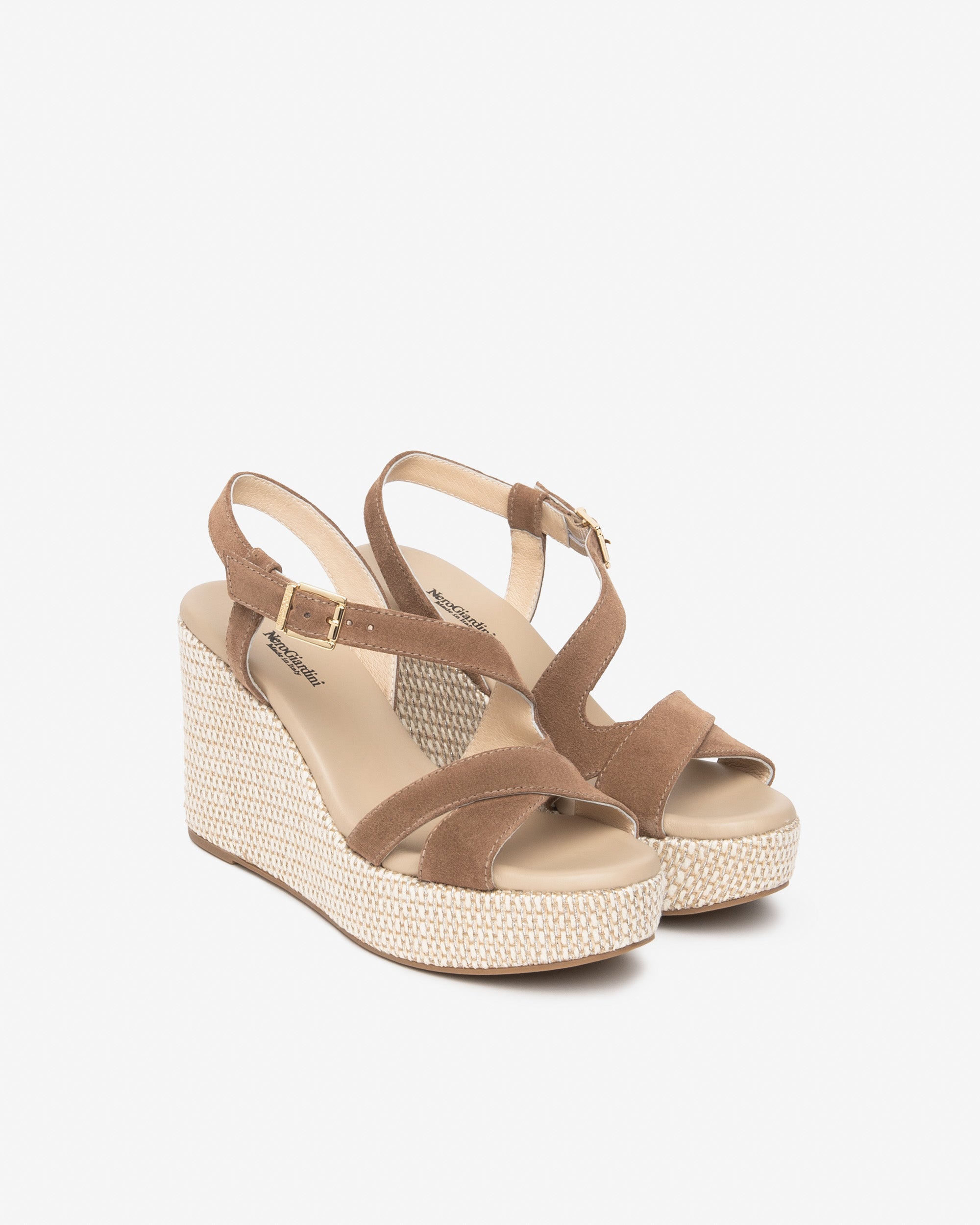 NeroGiardini Sandales Femme Cuir Velours Été Confort