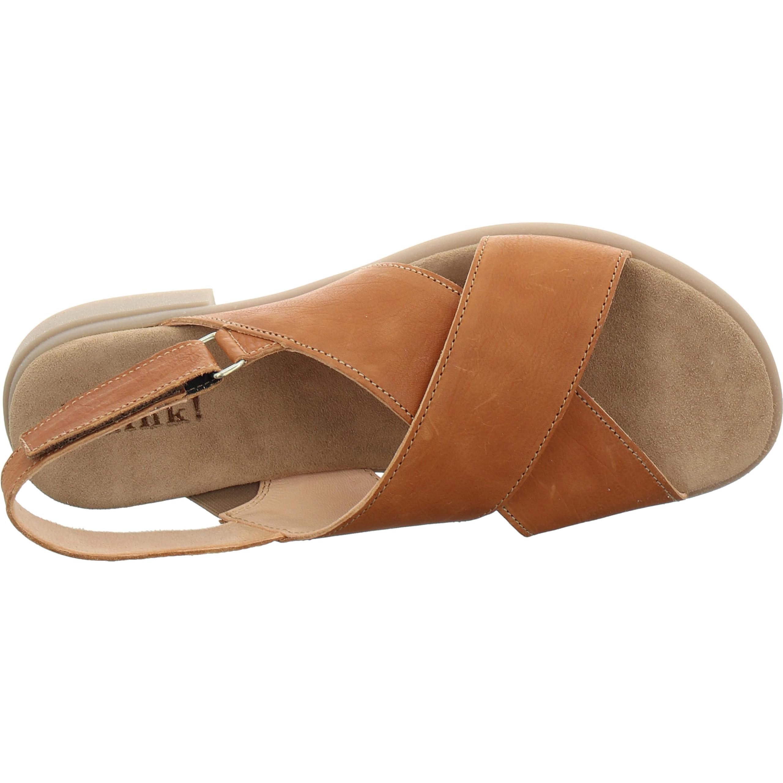 Think Kamaa sandale femme noir cuir