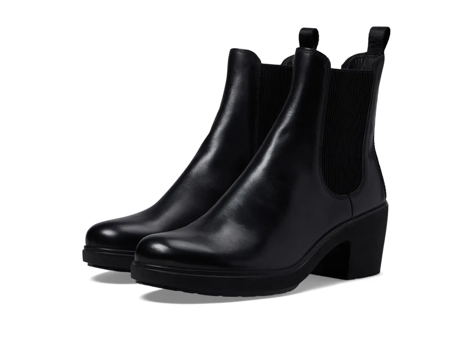 ECCO Metropole Zurich boots femme noir cuir talon