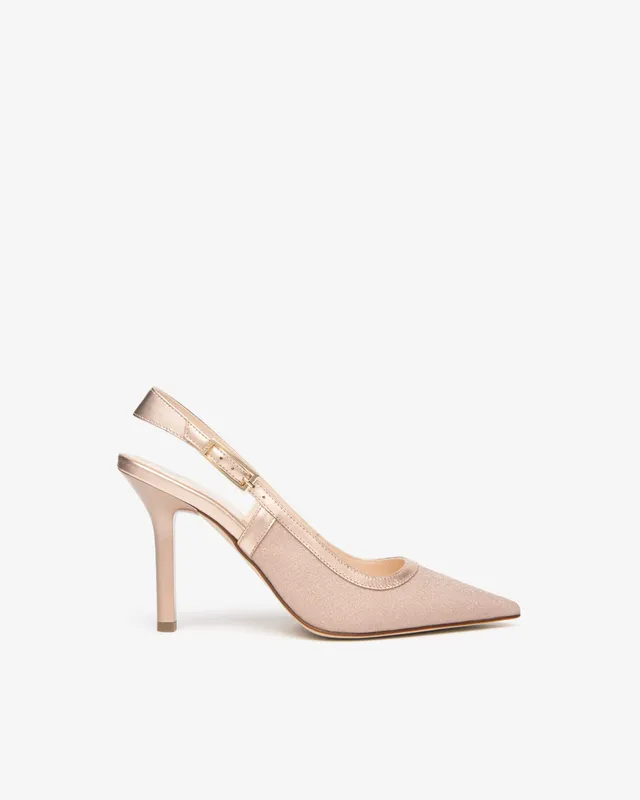 NeroGiardini Slingbacks femme tissu cuir cérémonie