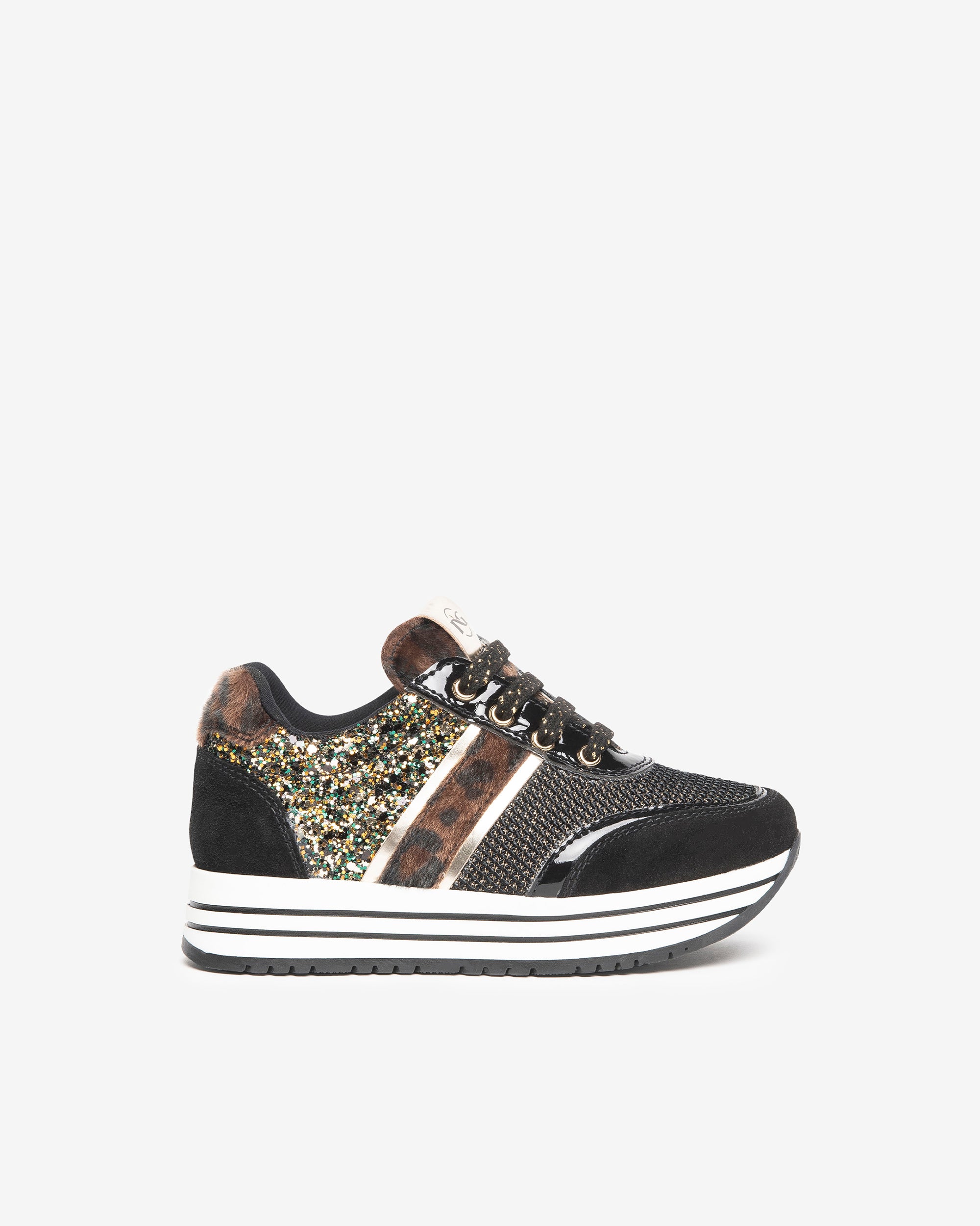 NeroGiardini Sneakers fille daim paillettes 25-30 plateforme